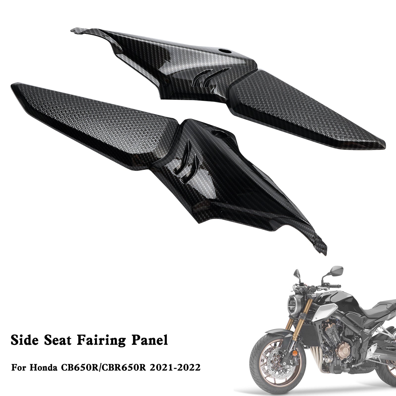 Front Side Seat Fairing Gas Tank Panel For Honda CB650R CBR650R 2021-2022