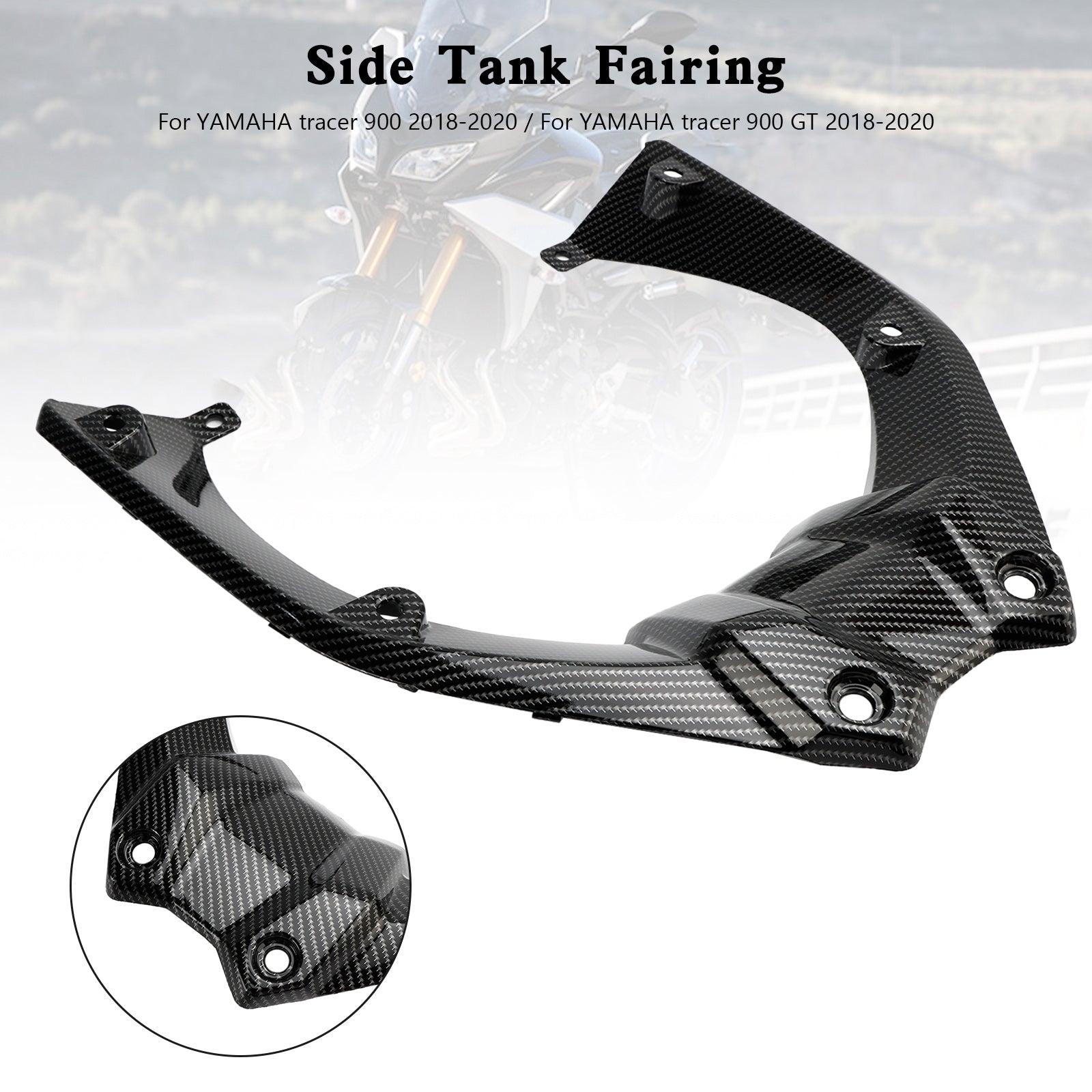 ABS Plastic Front Tank Cover Fairing Panel For Yamaha Tracer 900 / GT 2018-2020