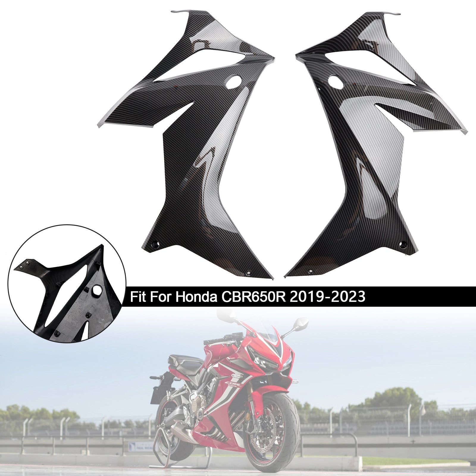 19-23 Honda CBR650R Side frame Cover Panel Fairing Body Cowl