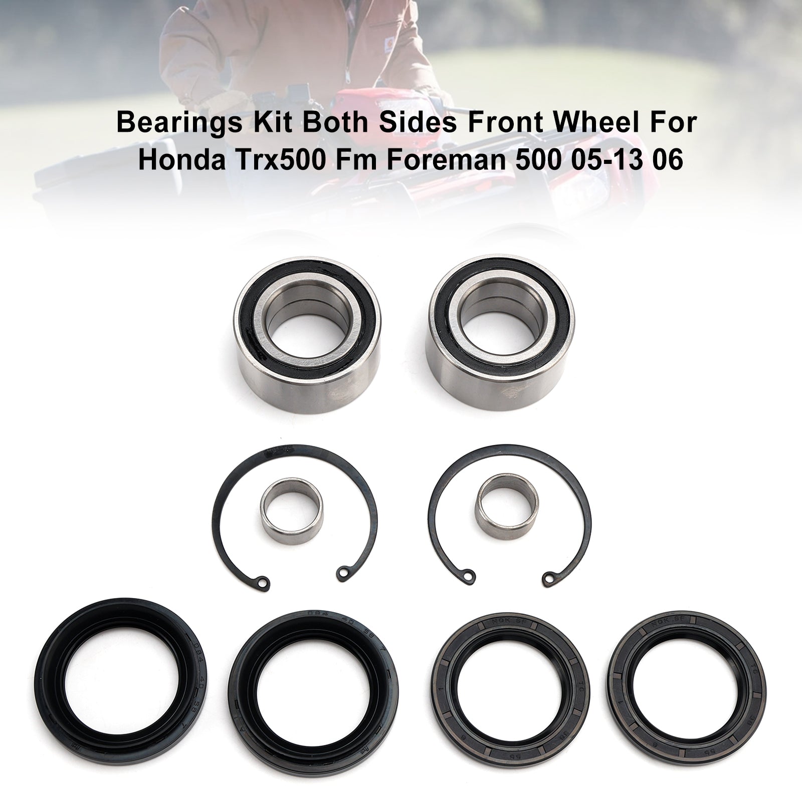 05-13 Honda Trx500 Fm Foreman 06 Kit cuscinetti 2X generici su entrambi i lati della ruota anteriore