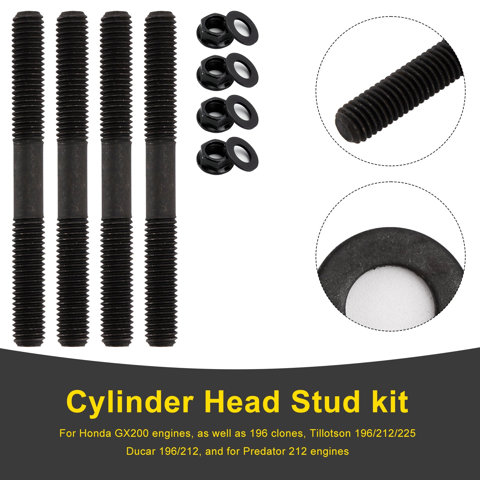 HONDA GX160 GX200 SILNIK KT196 GO KART CT200U BT200X Cylinder Head Kit