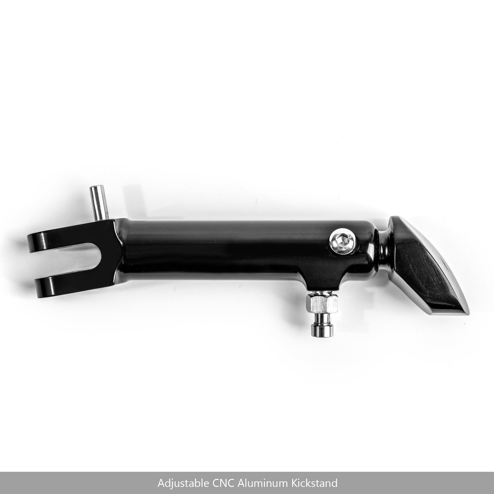 Soporte lateral de aluminio CNC pata de cabra ajustable para Kawasaki Z900RS 2018 negro