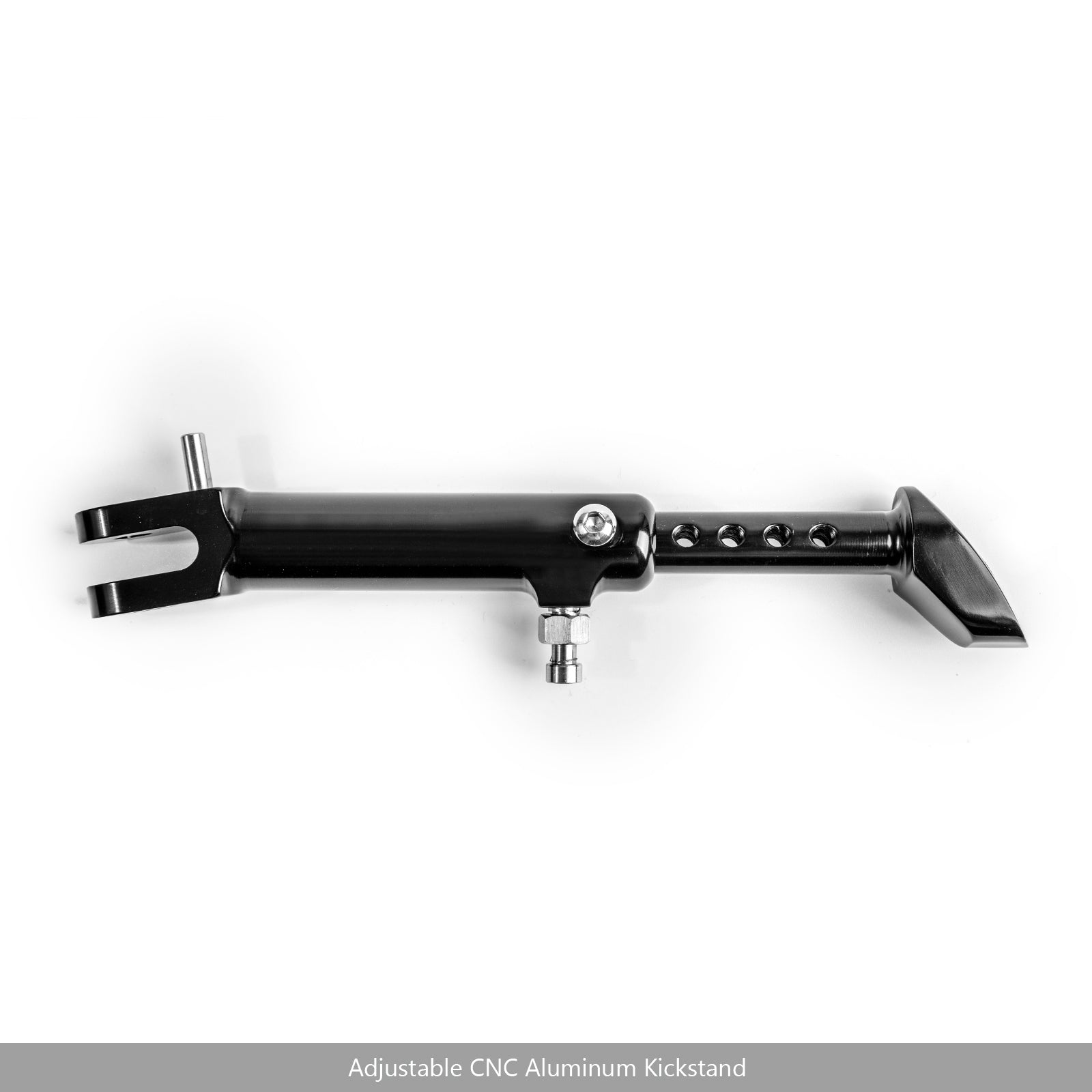 Soporte lateral de aluminio CNC pata de cabra ajustable para Kawasaki Z900RS 2018 negro