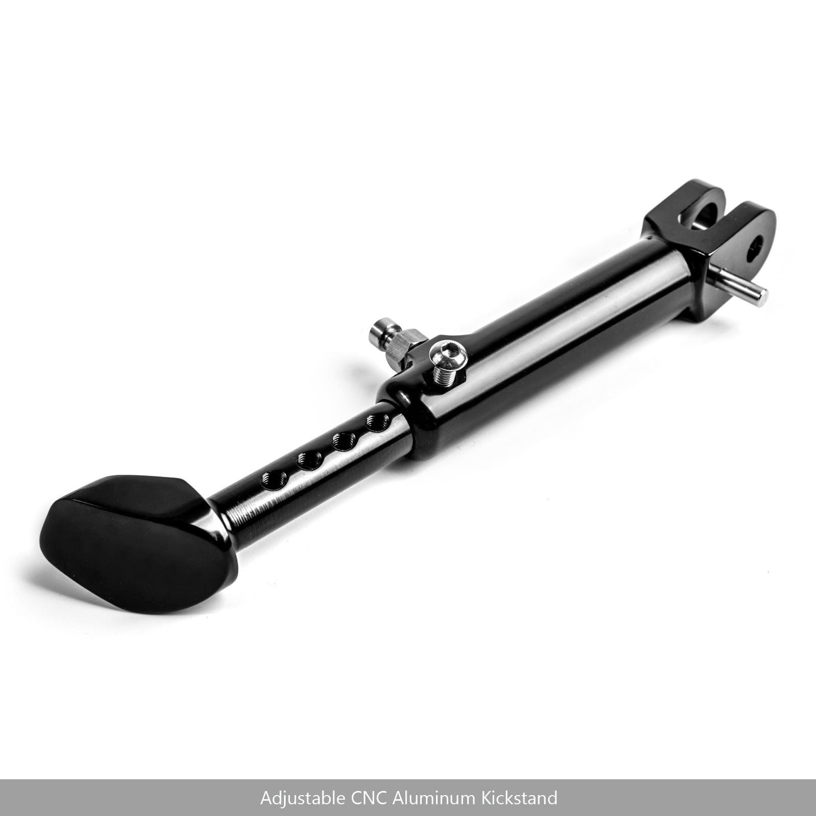 Soporte lateral de aluminio CNC pata de cabra ajustable para Kawasaki Z900RS 2018 negro