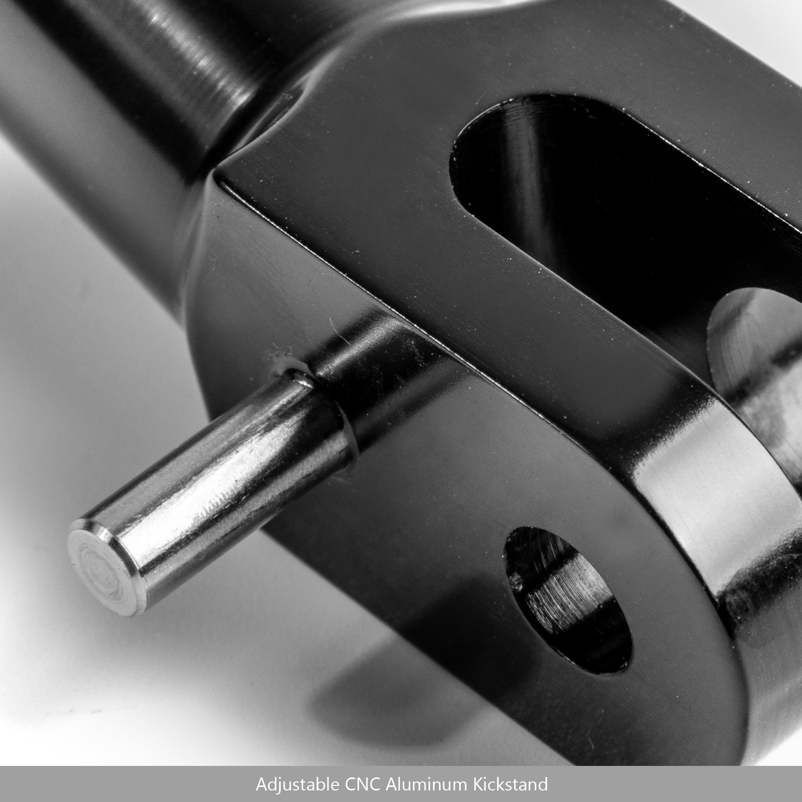 Soporte lateral de aluminio CNC pata de cabra ajustable para Kawasaki Z900RS 2018 negro