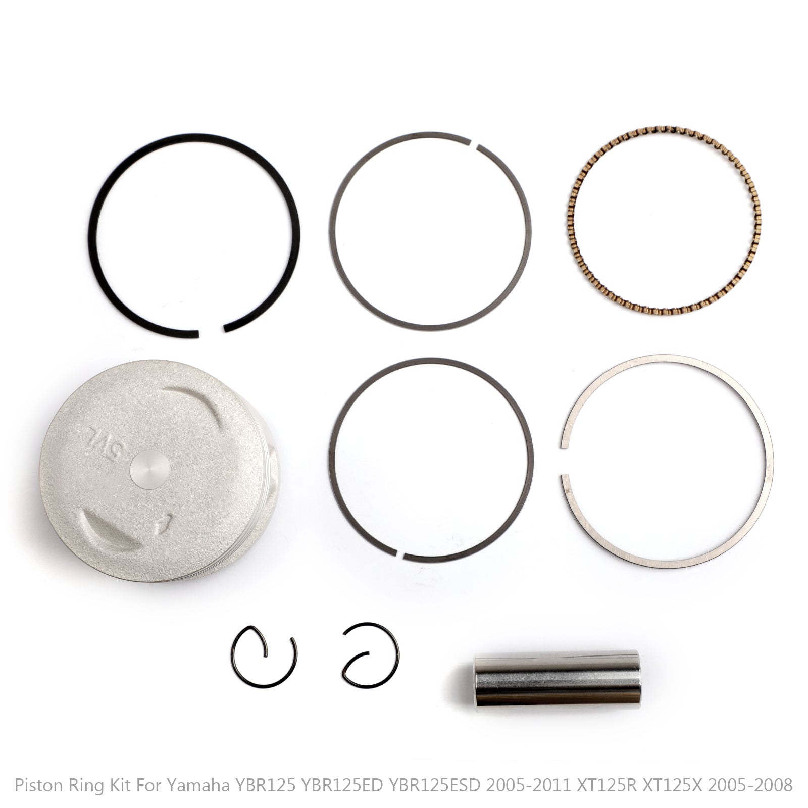 Yamaha størrelse bar YBR125 +1,00mm 125 YBR UK 55mm Ring Kit Piston