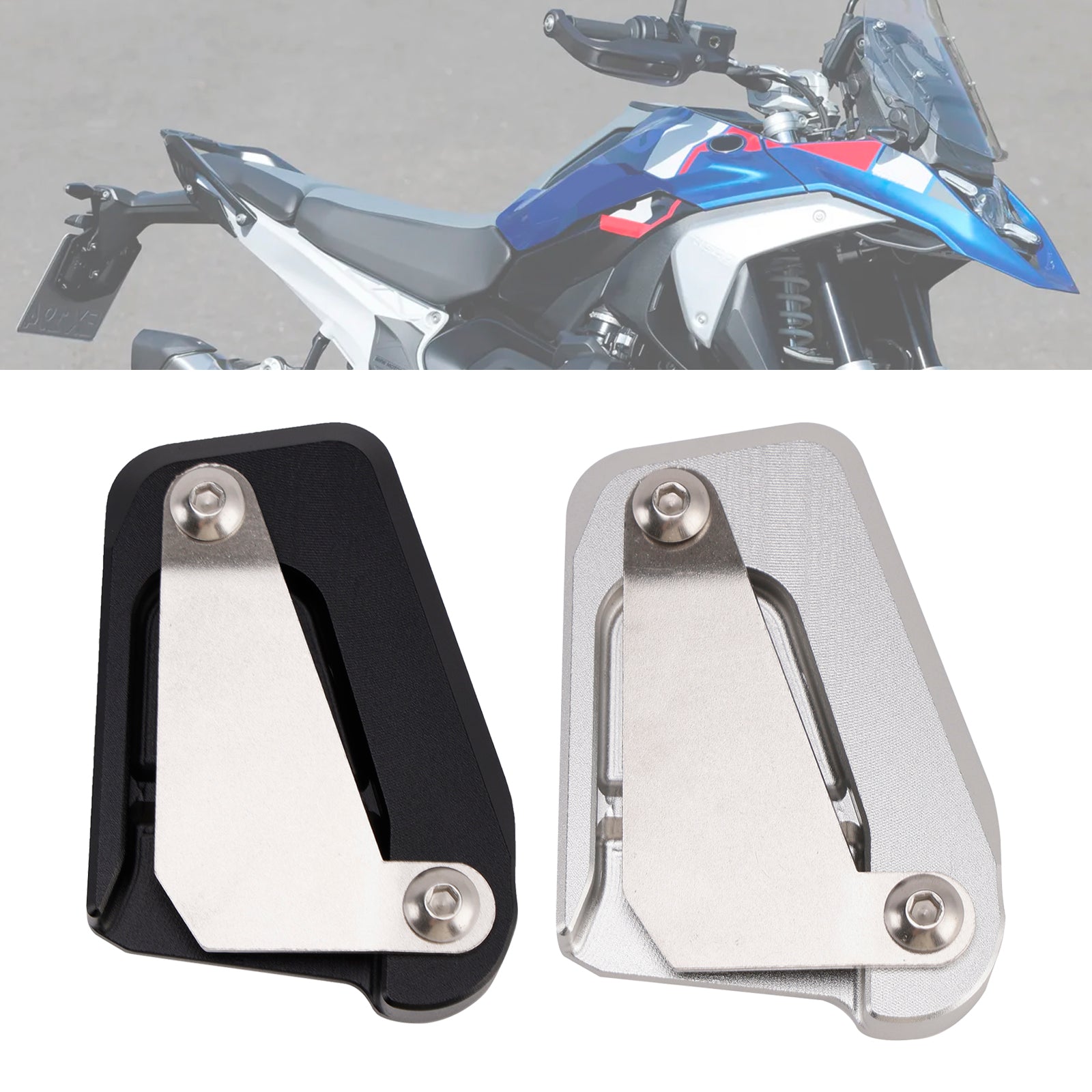 2023-2025 24 Bmw R1300Gs Silver Extension Brake Foot Pedal Enlarger Pad Cnc