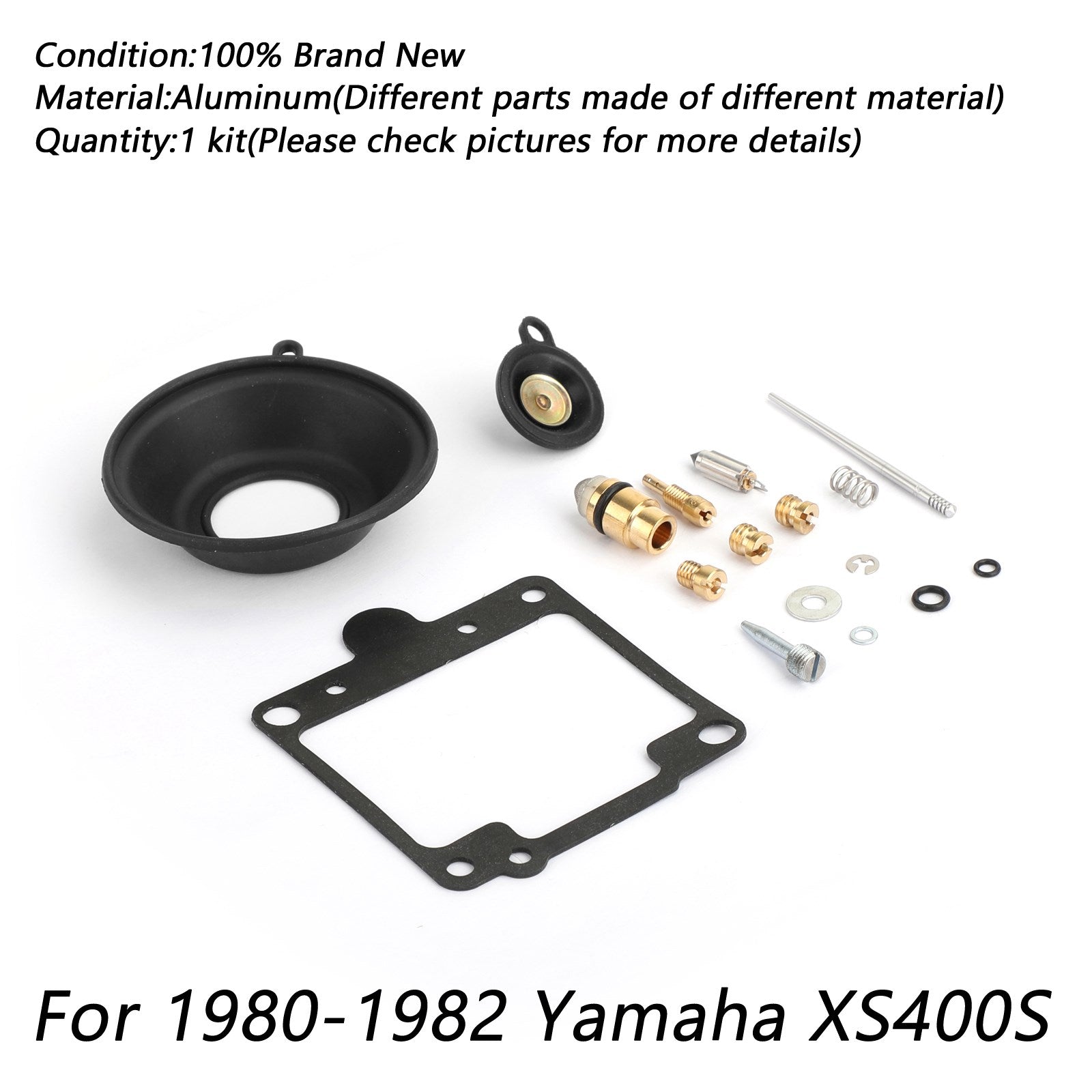 80-82 Yamaha XS400 SE Special 1981 New 2x Carburetor Repair Restarting Kit