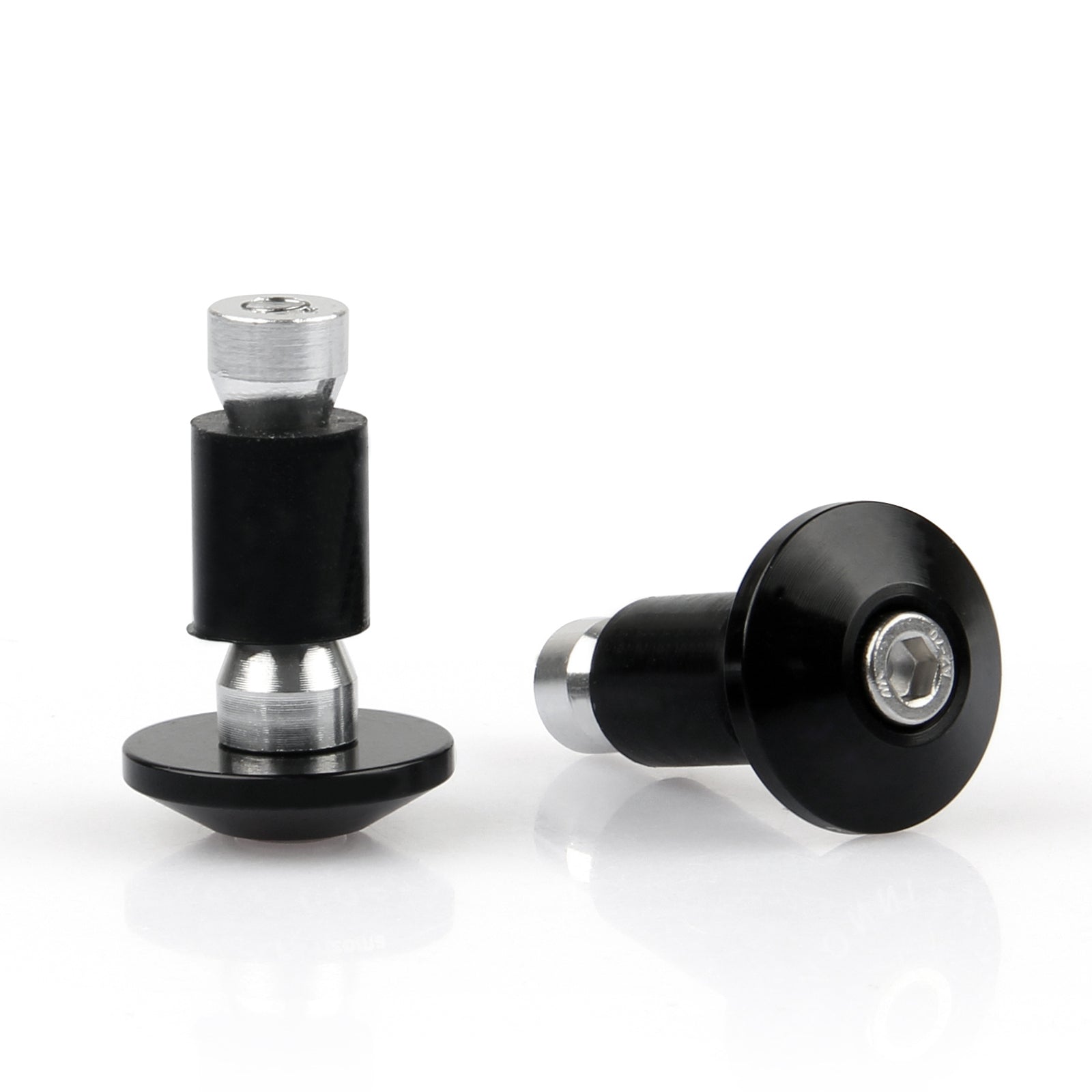 Motocicleta Universal Street Bike 7/8" Manoplas de guidão Tampões de extremidade de barra