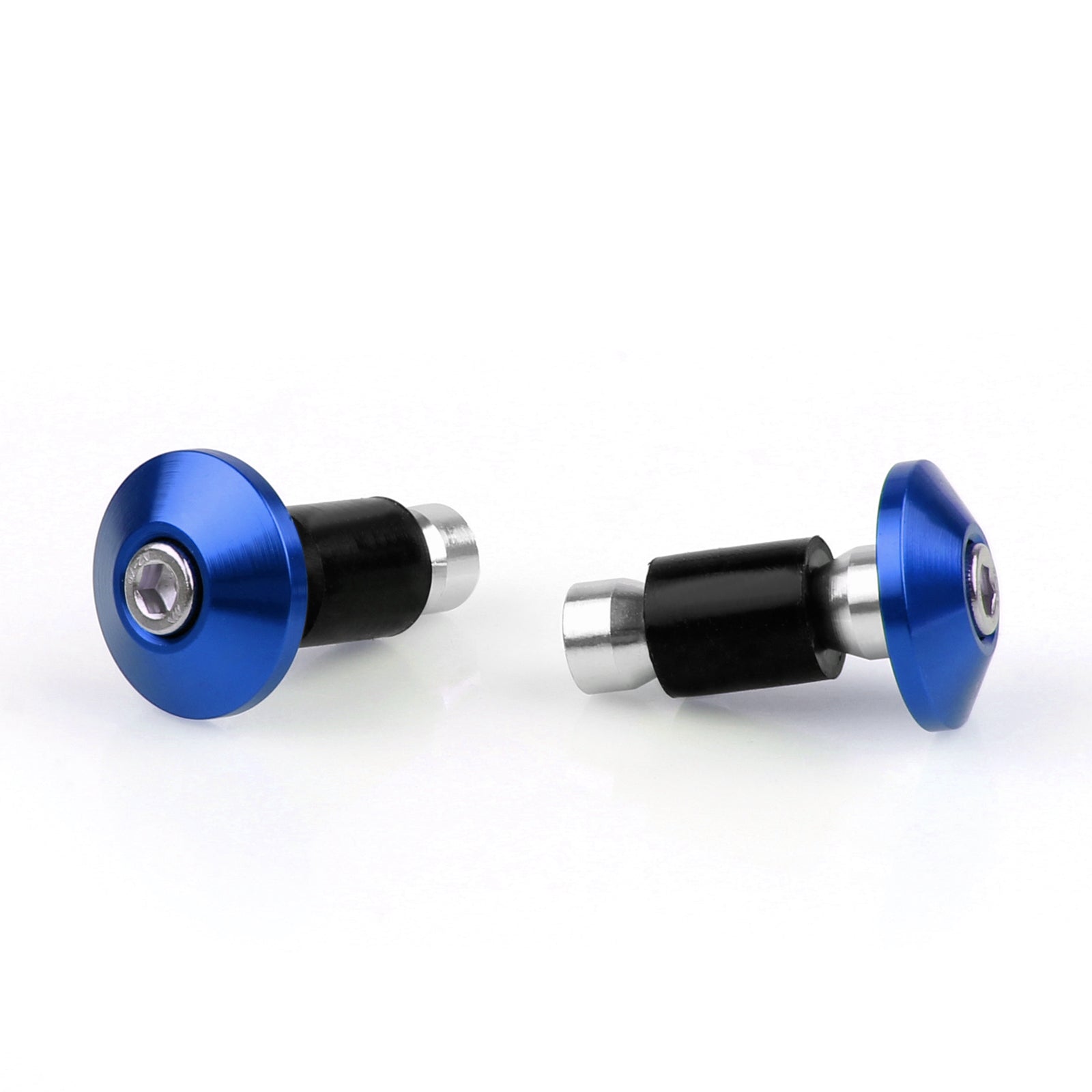 Motocicleta Universal Street Bike 7/8" Manoplas de guidão Tampões de extremidade de barra