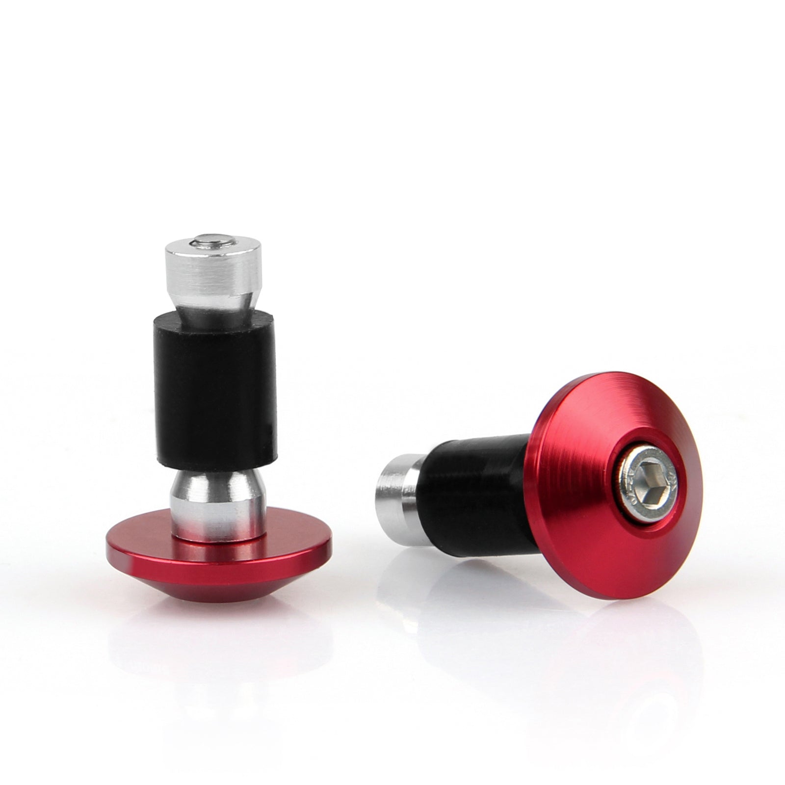 Motocicleta Universal Street Bike 7/8" Manoplas de guidão Tampões de extremidade de barra