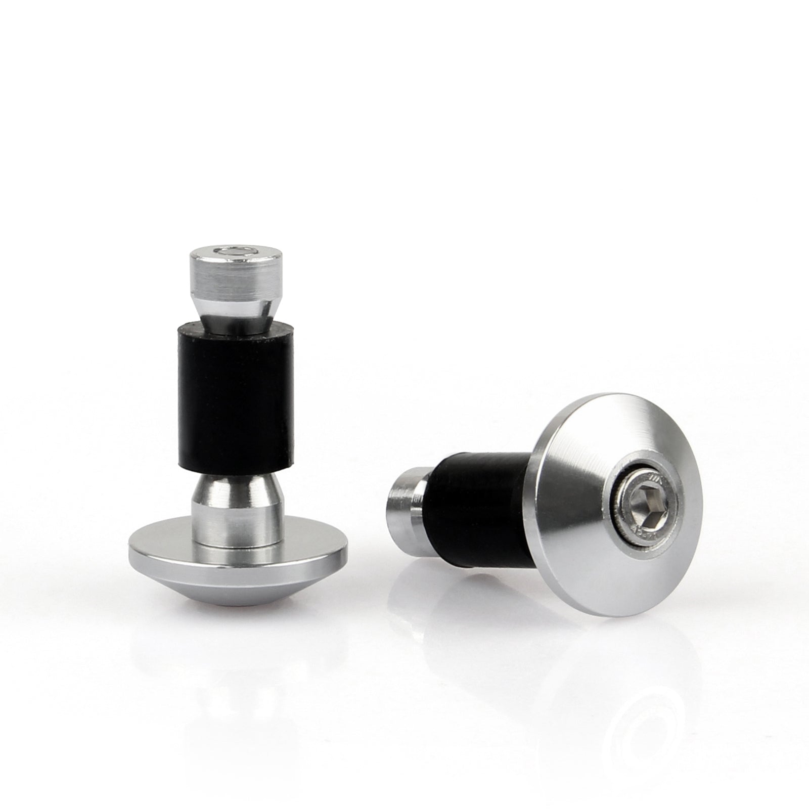 Motocicleta Universal Street Bike 7/8" Manoplas de guidão Tampões de extremidade de barra