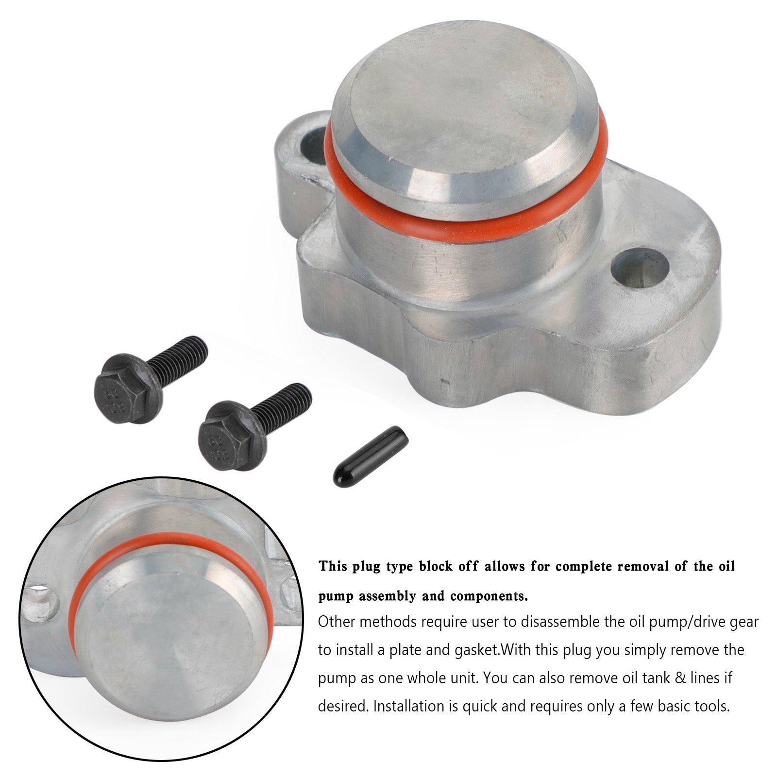 Oil Injection Block Off Plug Hardware Cap For YAMAHA BIG WHEEL BW80 PW50 ALL