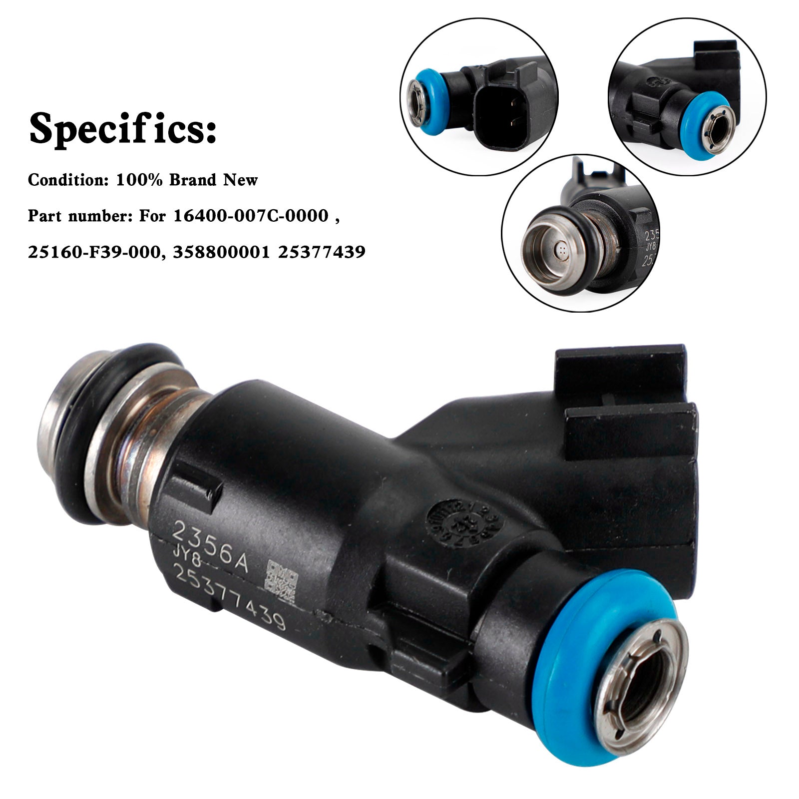 Brandstofinjector voor Hisun EFI 700 ATV UTV 16400-007C-0000, 25160-F39-000, 358800001 25377439