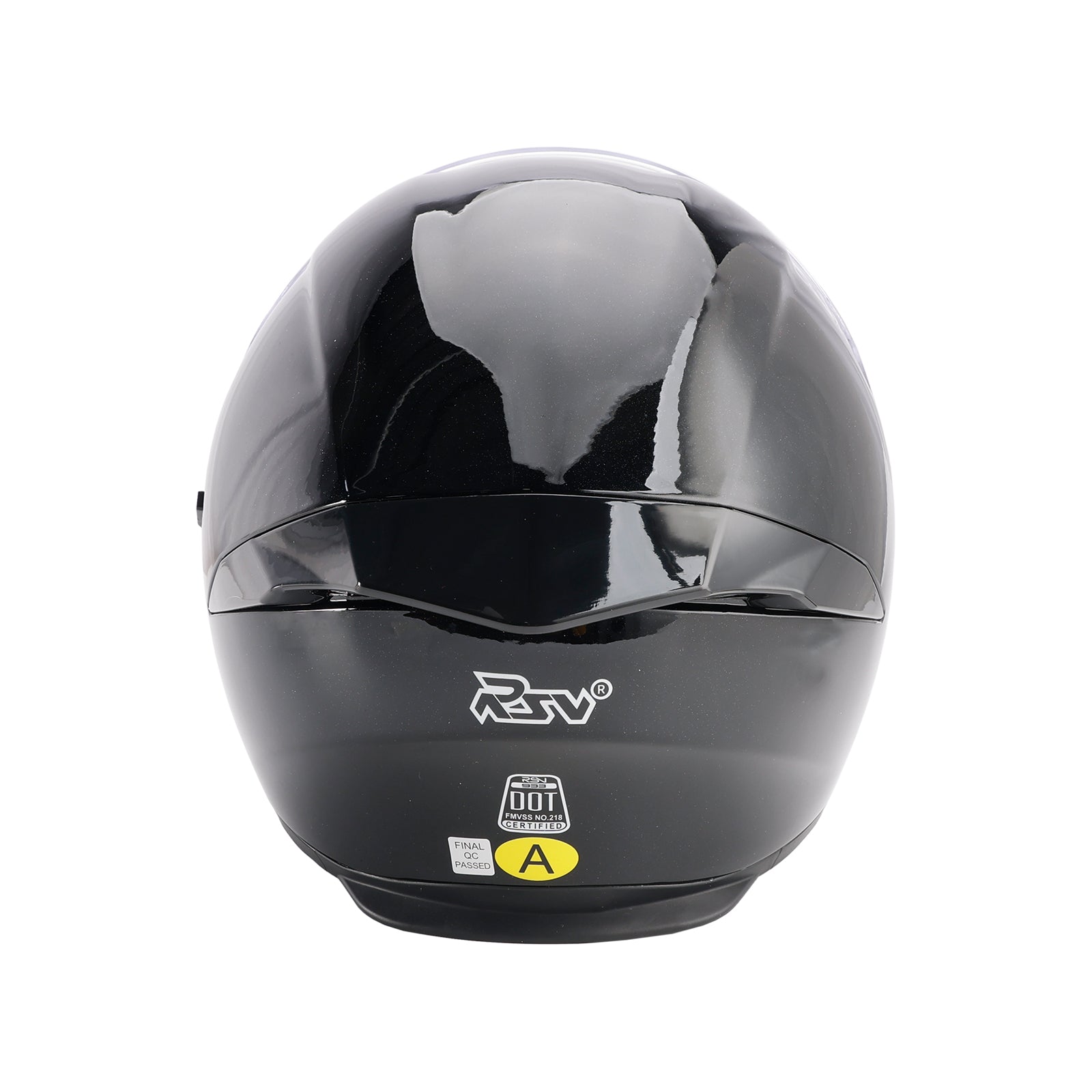 Amotopart DOT Motorcycle Helmet Adult Street Full Face Gloss Black