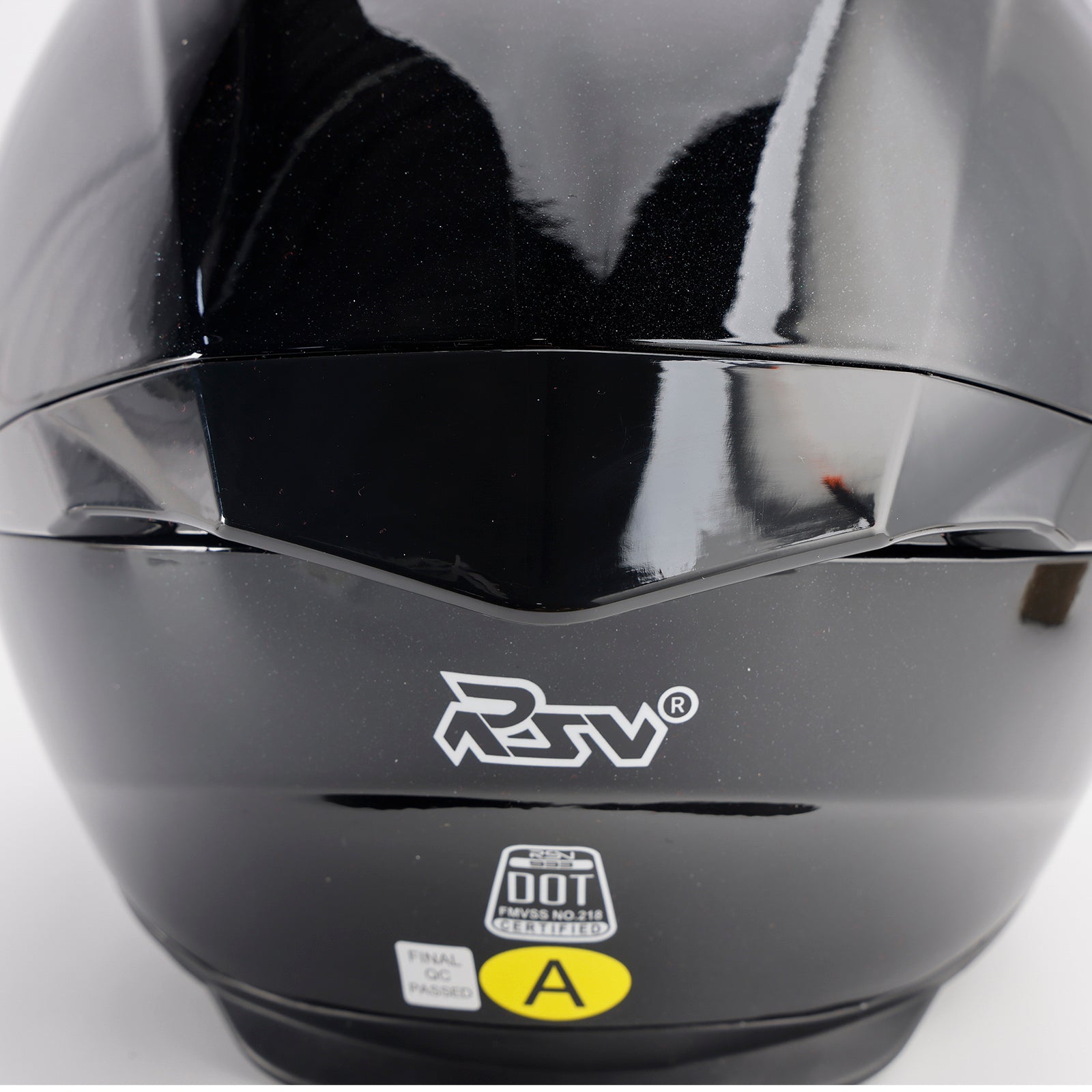 Amotopart DOT Motorcycle Helmet Adult Street Full Face Gloss Black
