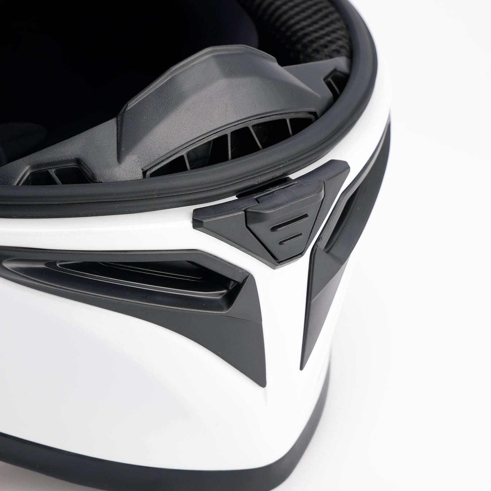 Amotopart DOT Motorcycle Helmet Adult Street Full Face White