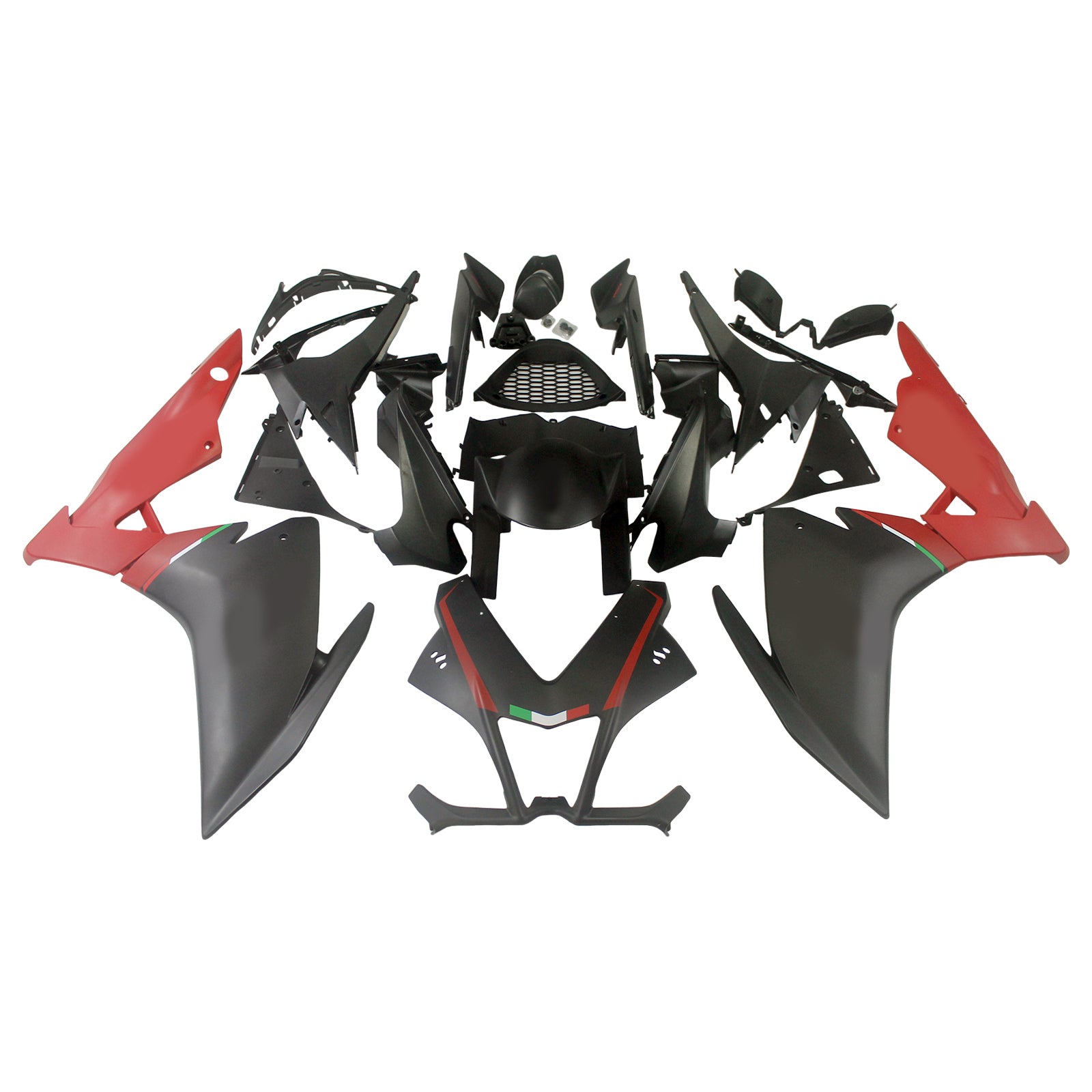 Amotopart 2009-2015 RSV4 1000 Aprilia Red&Black Style2 Fairing Kit