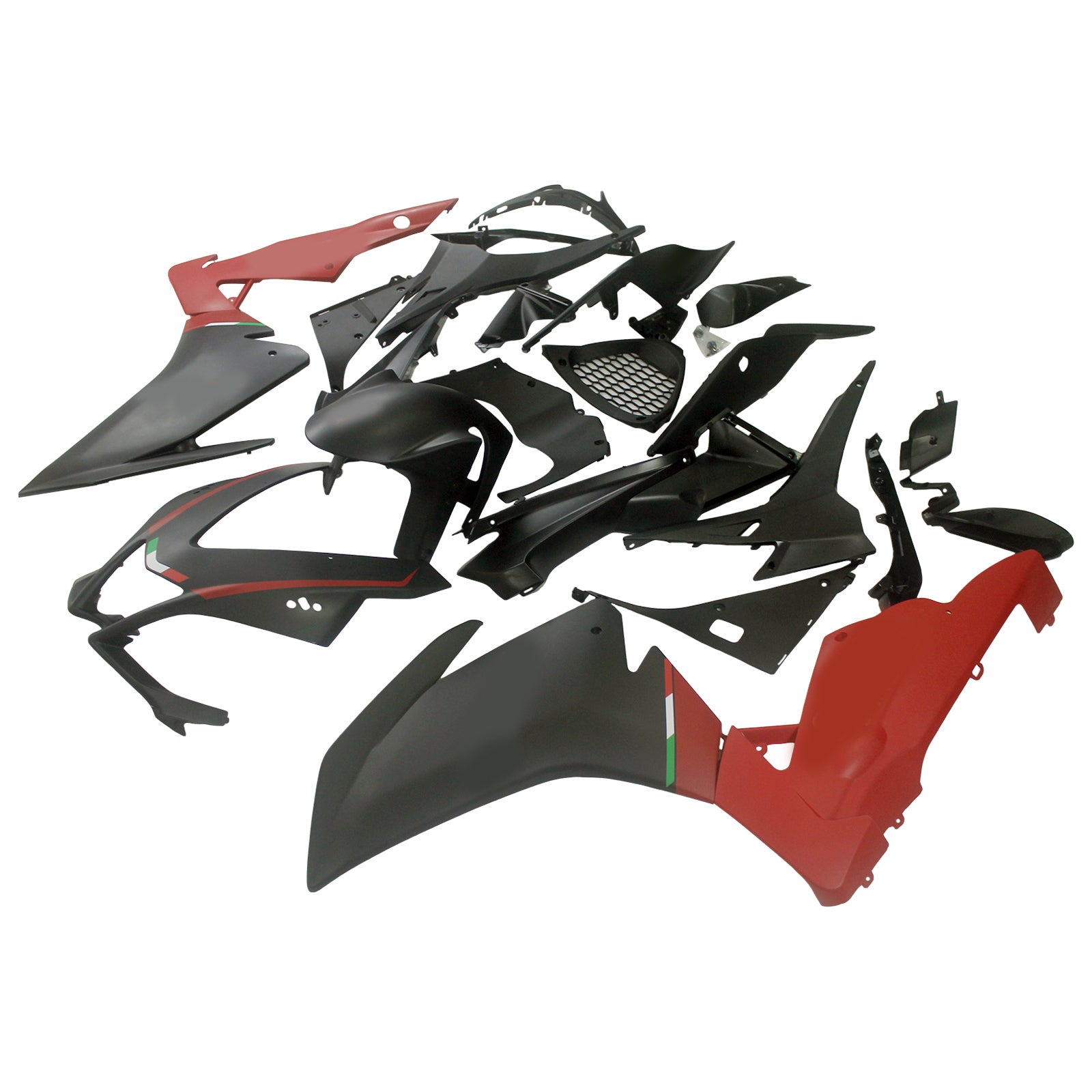Amotopart 2009-2015 RSV4 1000 Aprilia Red&Black Style2 Fairing Kit