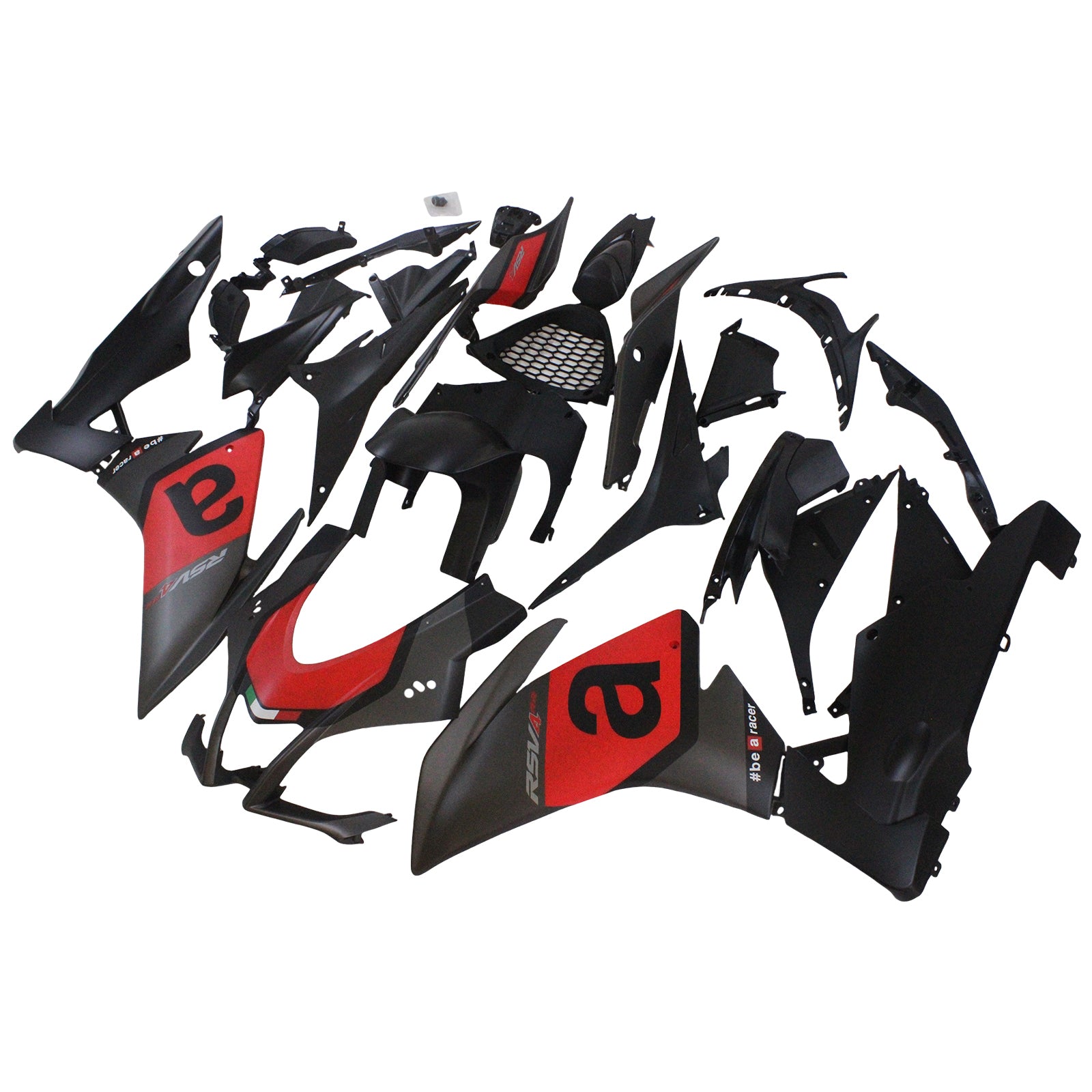 Amotopart 2009-2015 RSV4 1000 Aprilia Rot&Schwarzes Style3-Verkleidungskit