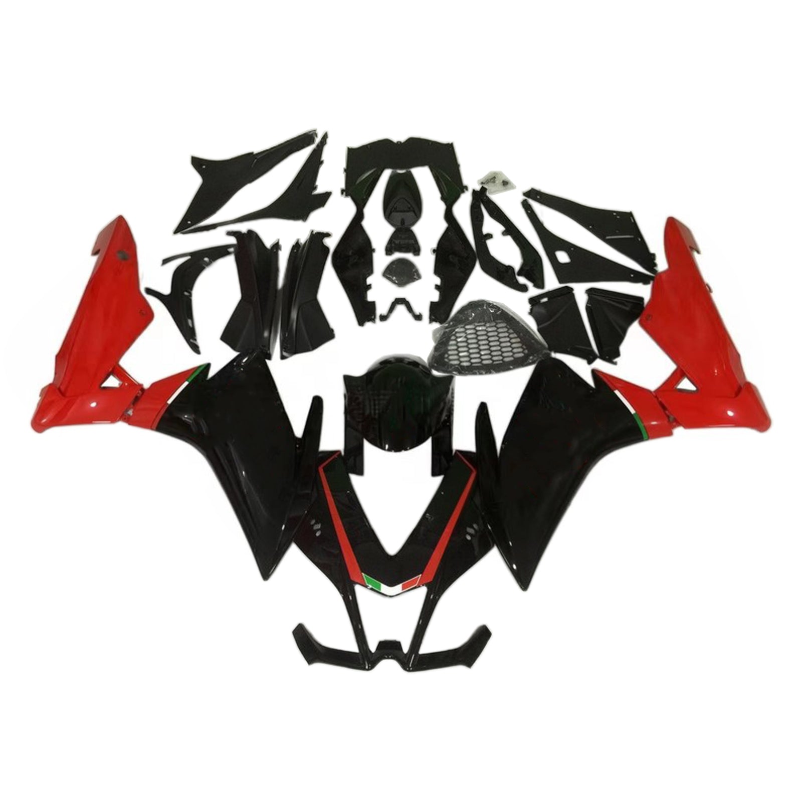 Amotopart 2009-2015 RSV4 1000 Aprilia Red & Black Style4 Fairing Kit