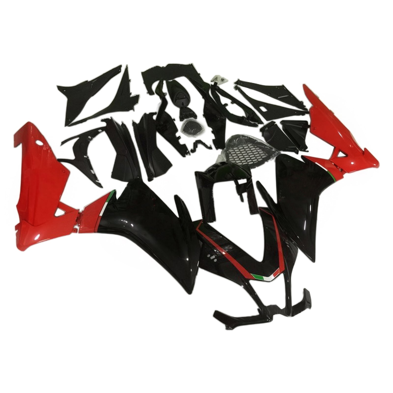 Amotopart 2009-2015 RSV4 1000 Aprilia Red & Black Style4 Fairing Kit