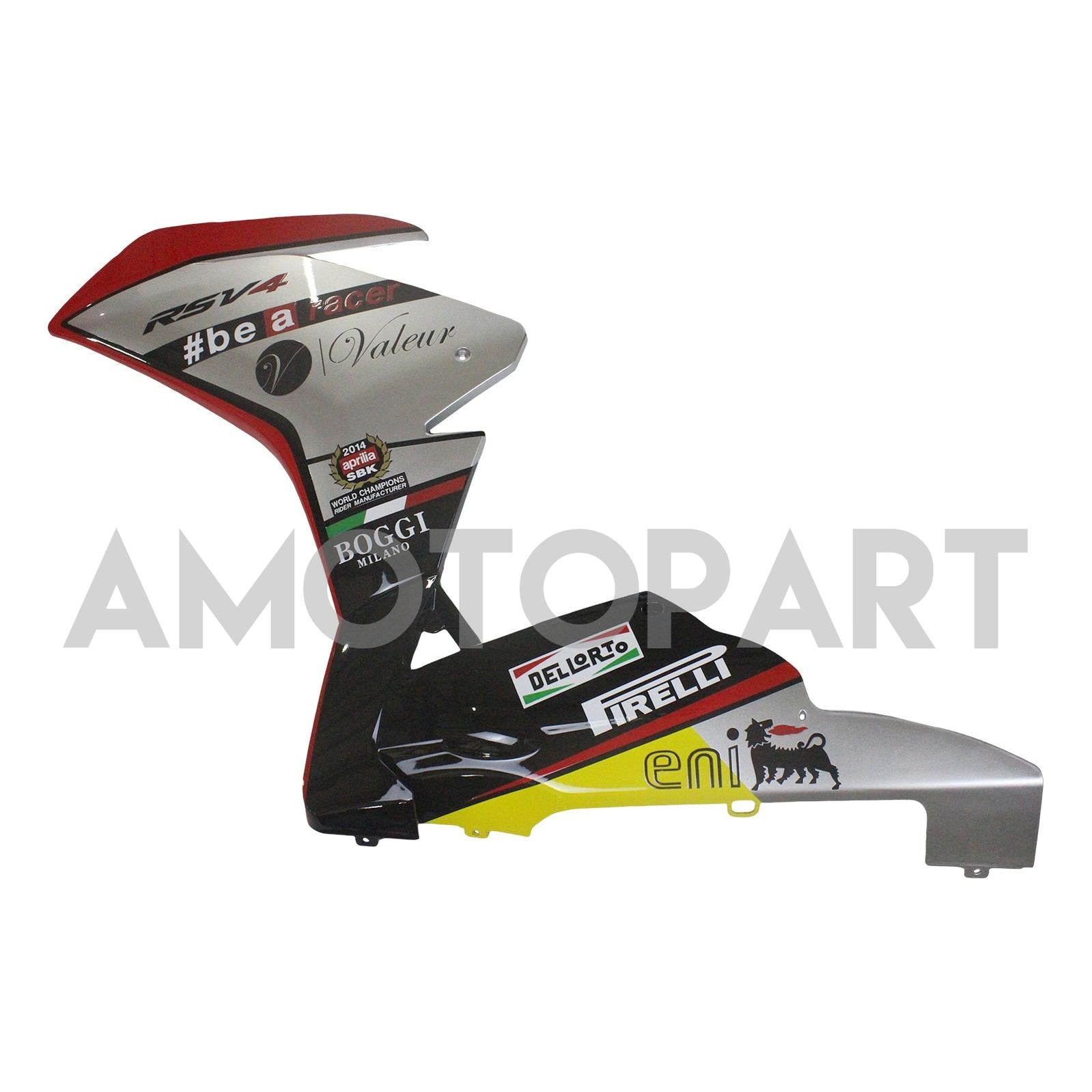 Amotopart 2009-2015 RSV4 1000 Aprilia Gray & Red Fairing Kit