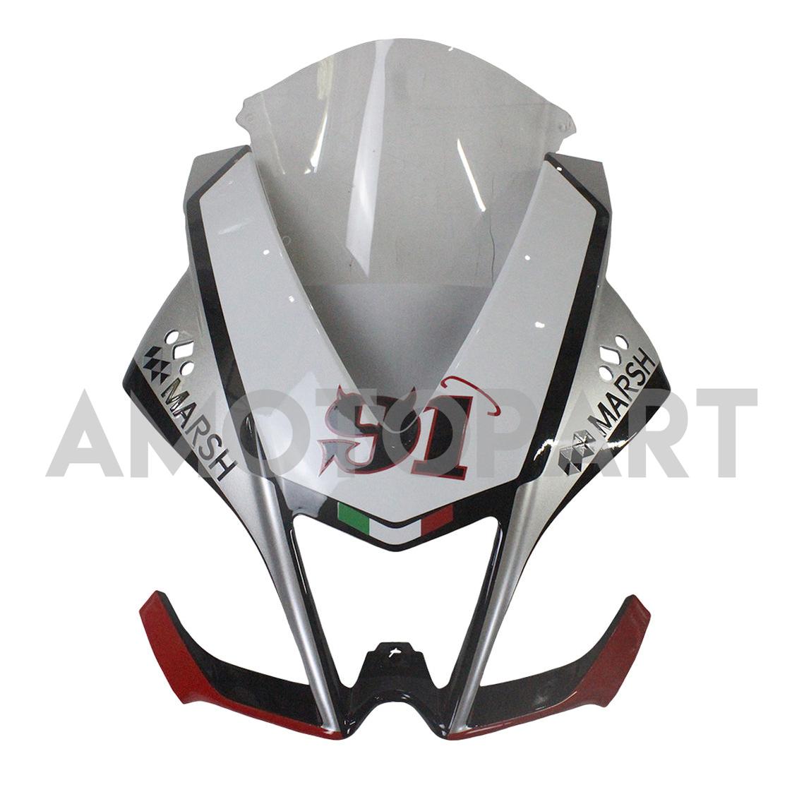 Amotopart 2009-2015 RSV4 1000 Aprilia Gray & Red Fairing Kit