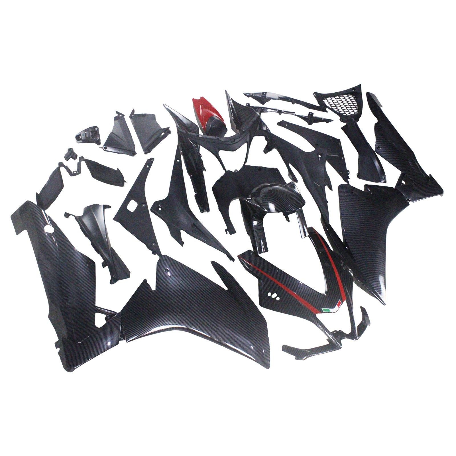 AMOTOPART 2009-2015 APRILIA RSV4 1000 kolfiber svart fairing kit