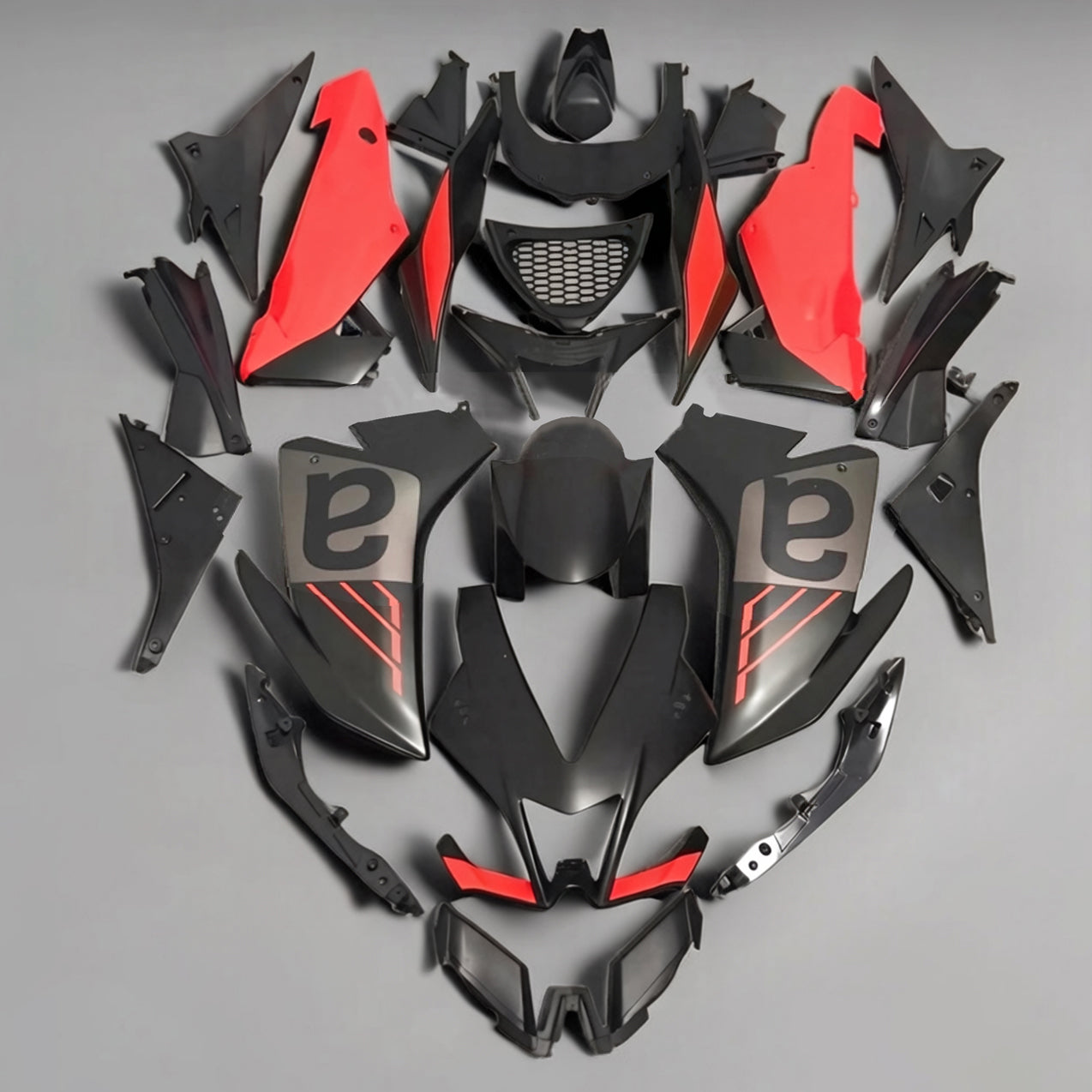 Amotopart 2009-2015 Aprilia RSV4 1000 Black Red Fairing Kit