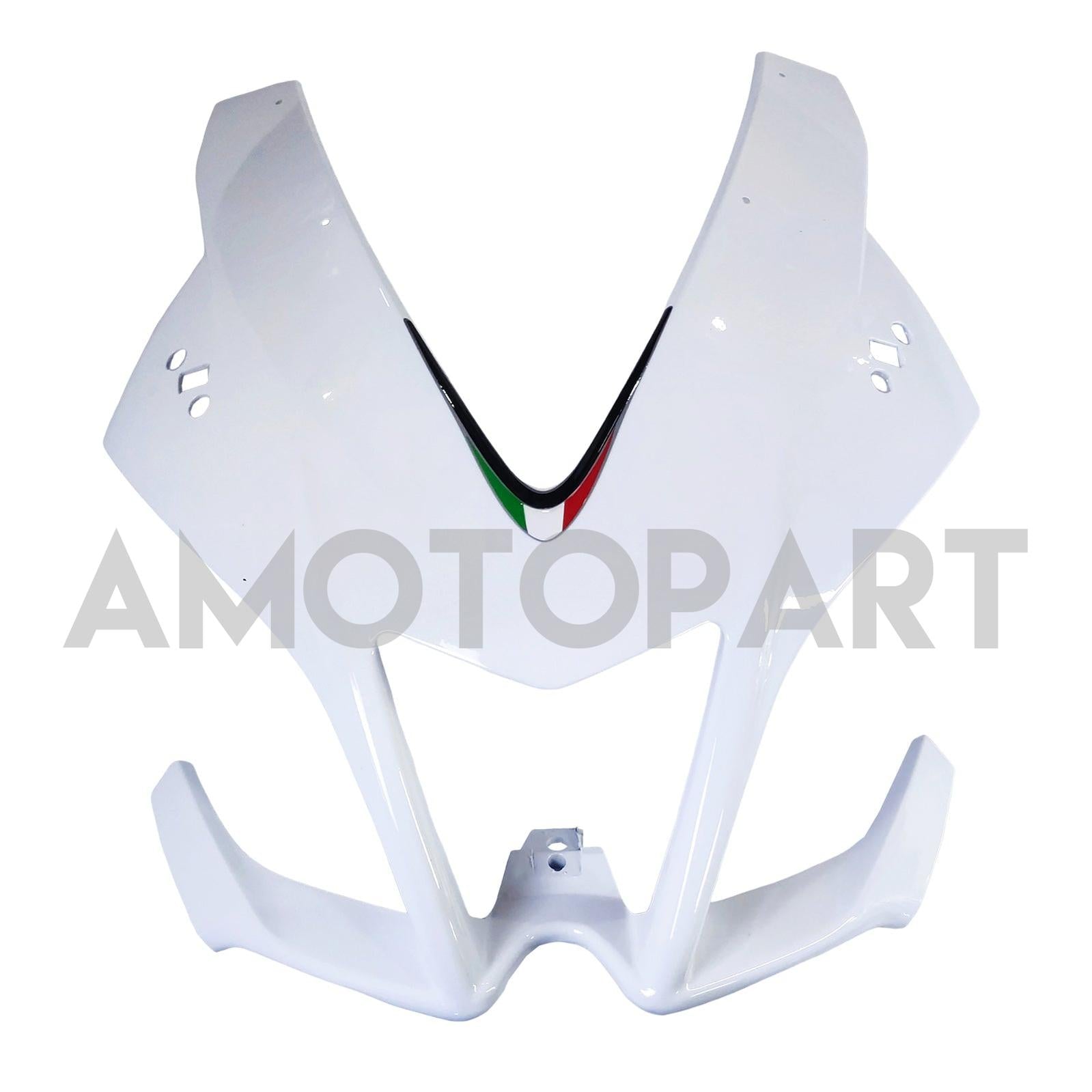 Amotopart 2009-2015 Aprilia RSV4 1000 White Black Green Fairing Kit