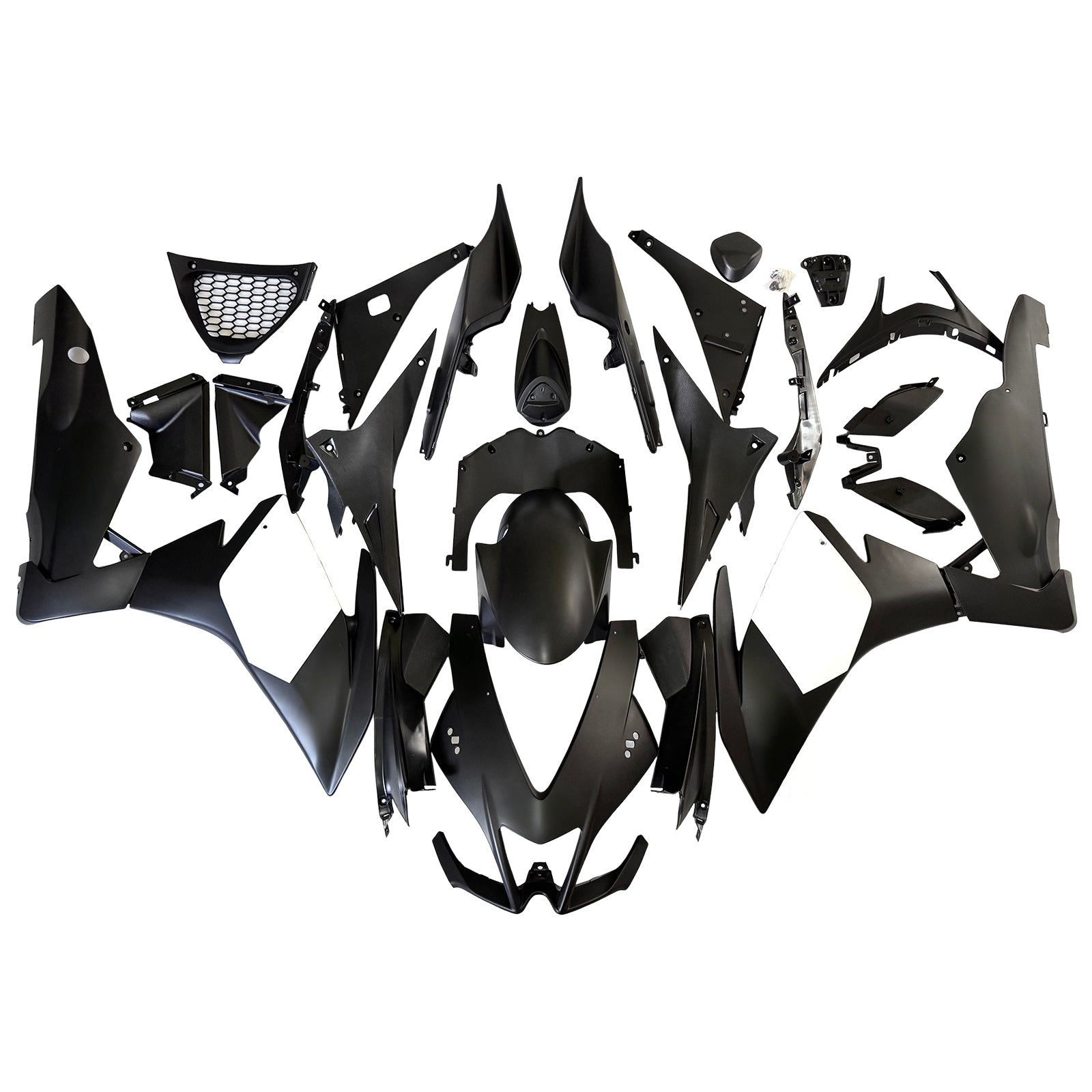 Amotopart 2009-2015 Aprilia RSV4 1000 White Black Fairing Kit