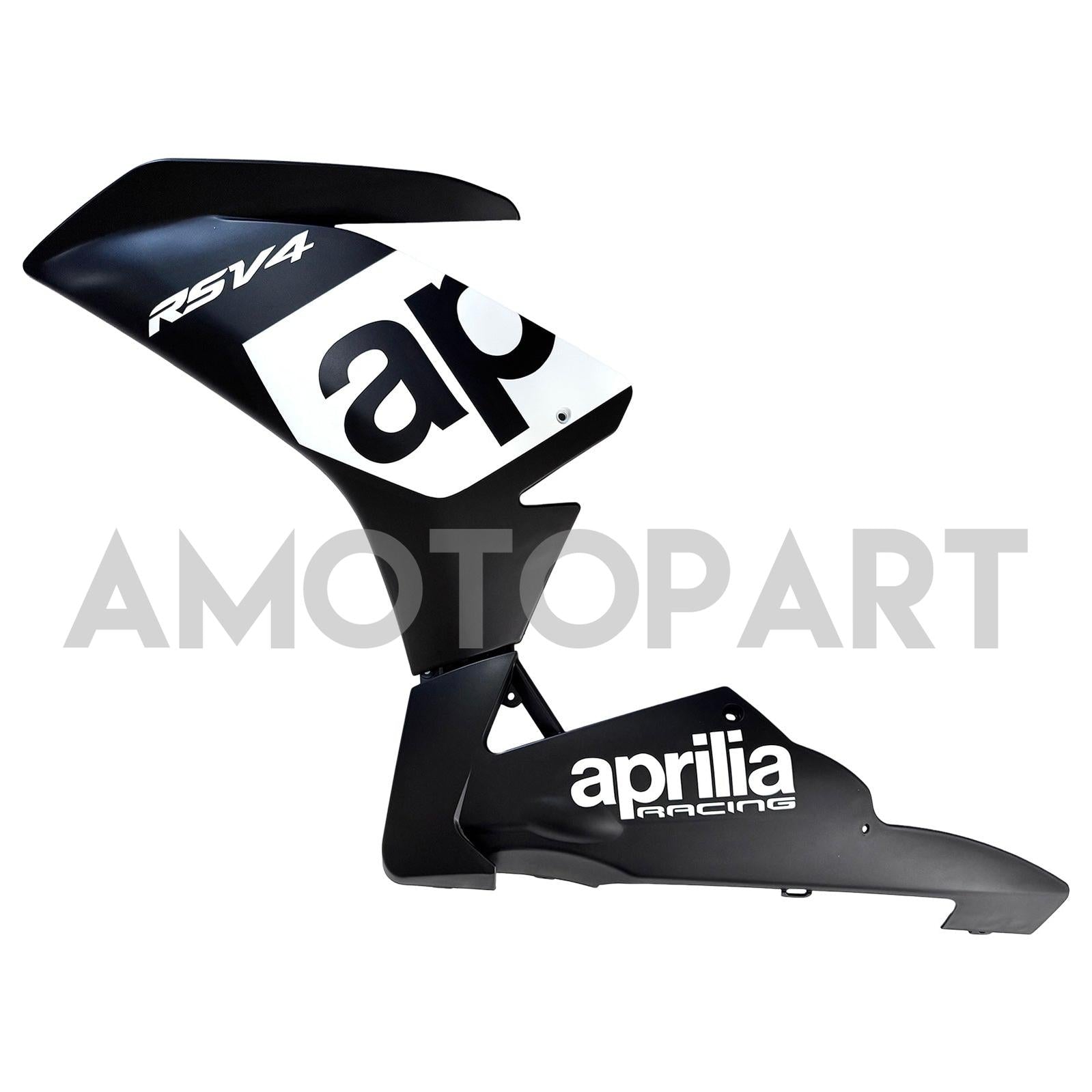 Amotopart 2009-2015 Aprilia RSV4 1000 White Black Fairing Kit