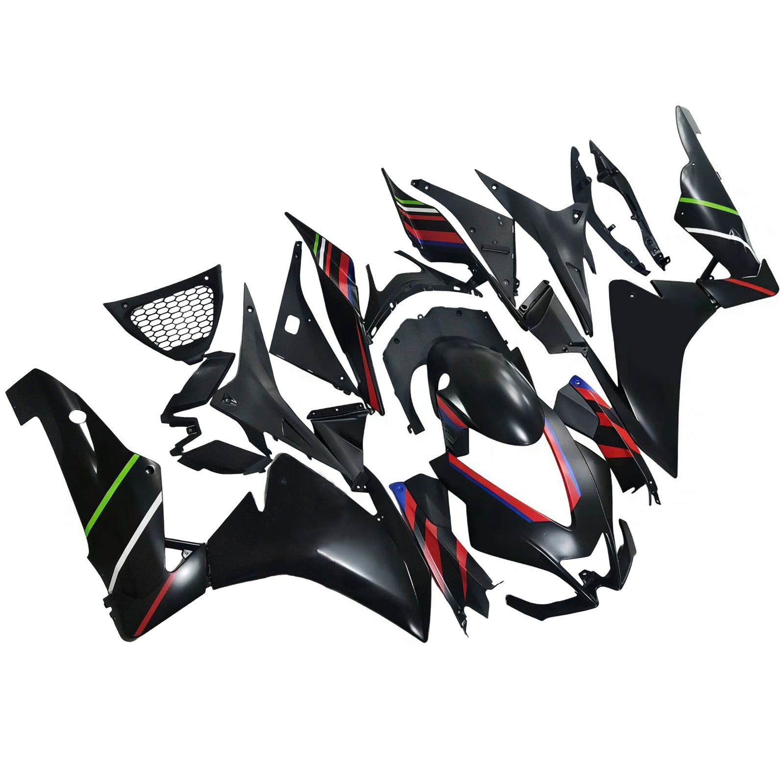 Amotopart 2009-2015 アプリリア RSV4 1000 マットブラックレッドフェアリングキット