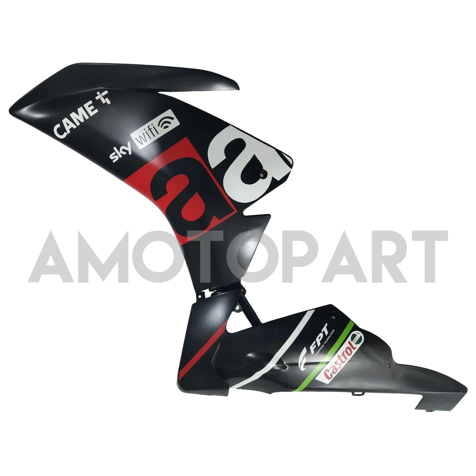 Amotopart 2009-2015 Aprilia RSV4 1000 Matte Black Red Fairing Kit