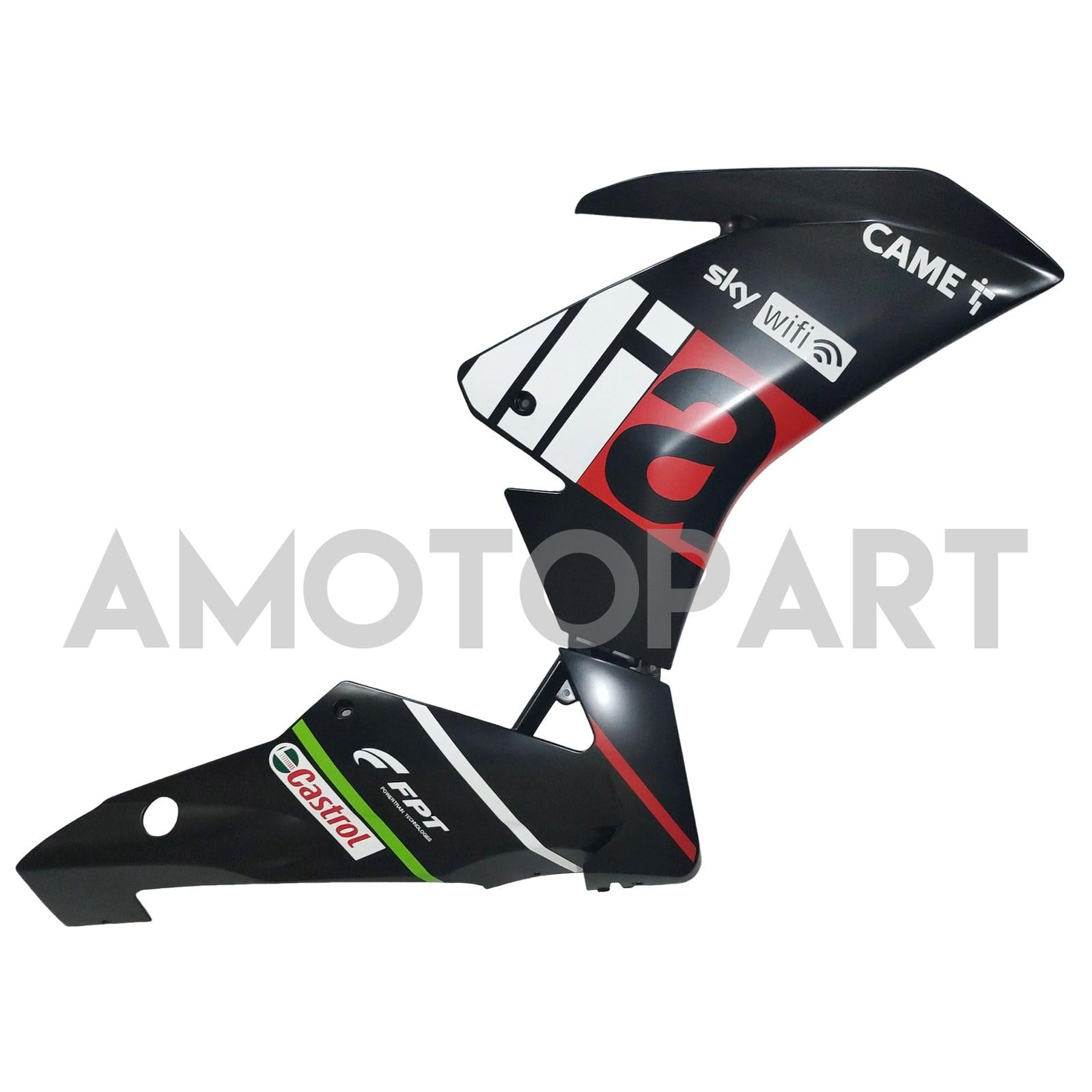 Amotopart 2009-2015 Aprilia RSV4 1000 Matte Black Red Fairing Kit