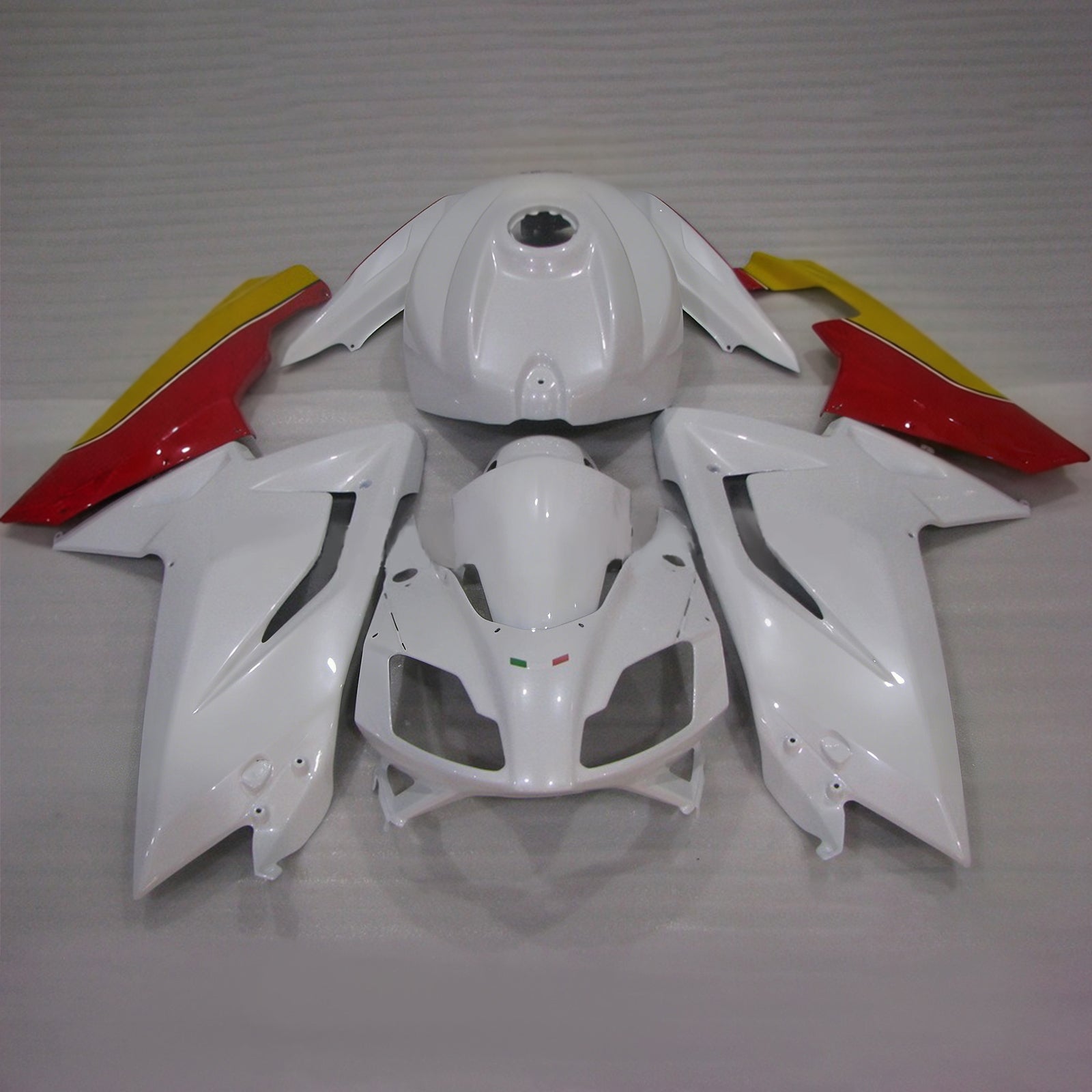 Kit carena Amotopart Aprilia 2006-2011 RS125 rosso e bianco Style2
