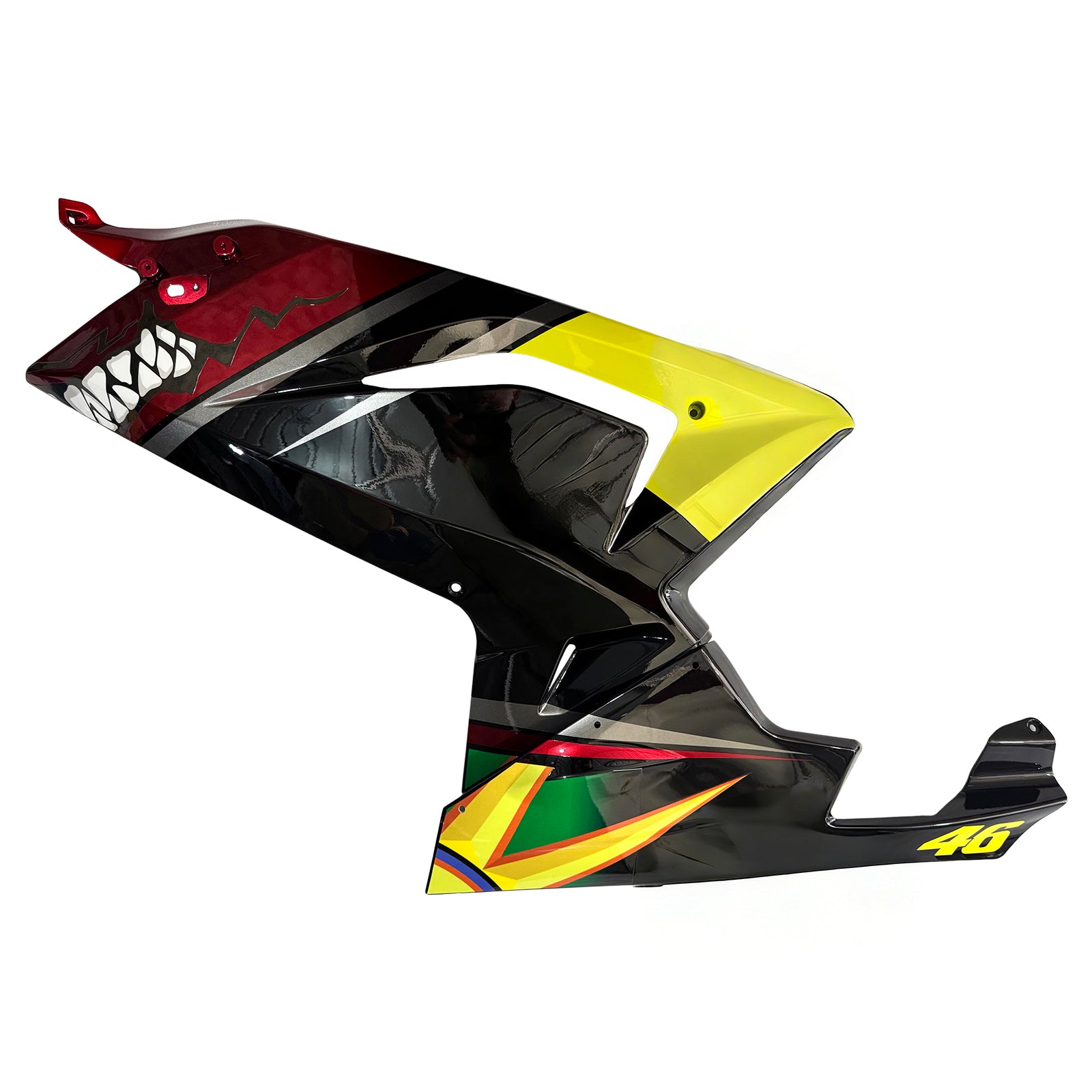 Amotopart Aprilia 2006-2011 RS125 Red & Yellow Monster Sharkteeth Fairing Kit