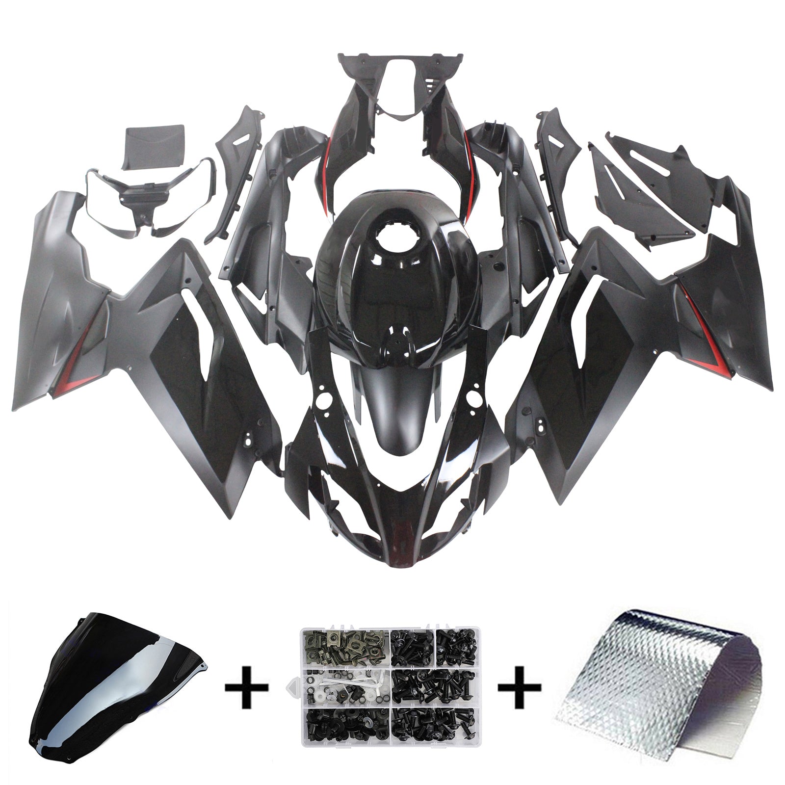 Amotopart Aprilia 2006-2011 RS125 Black Fairing Kit