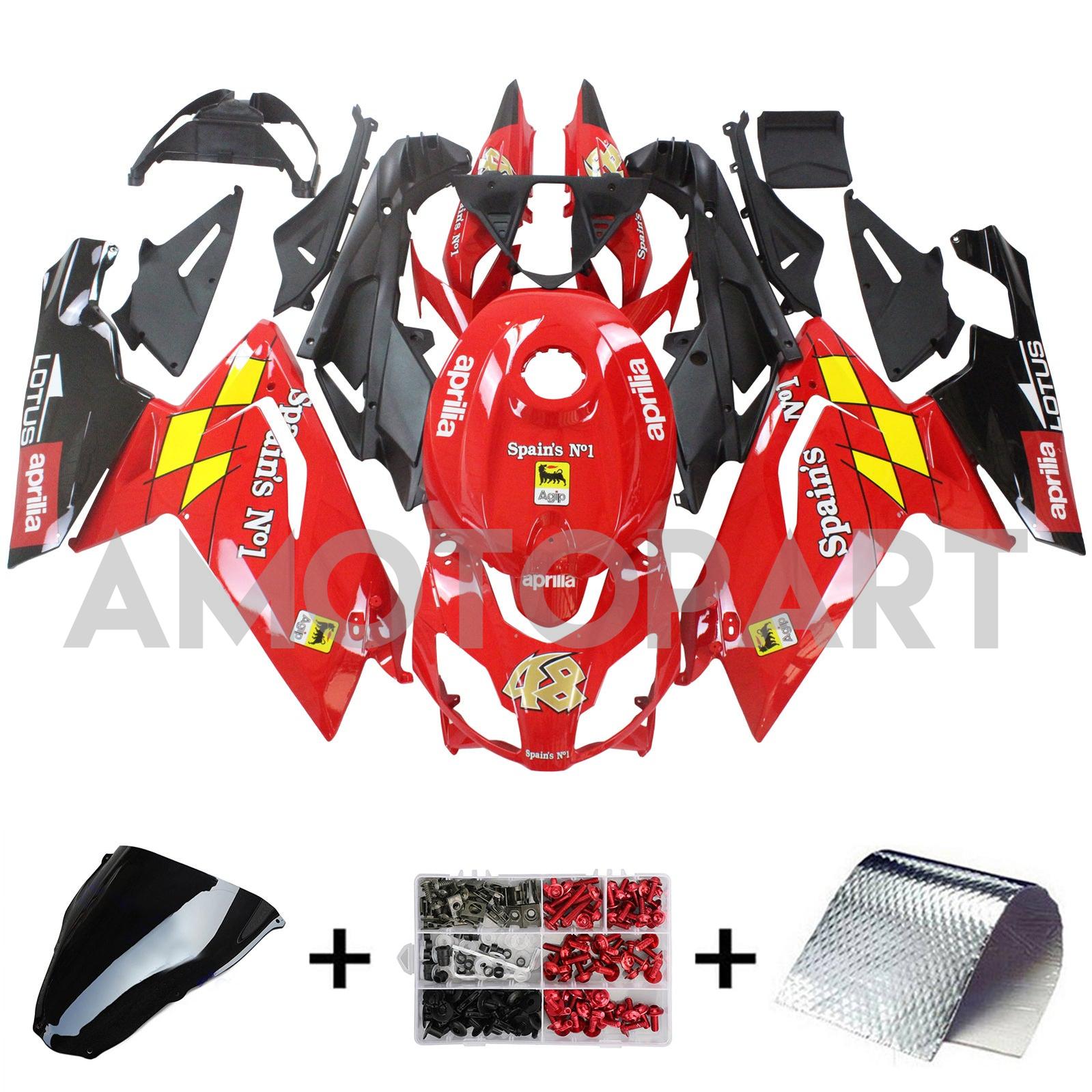 Amotopart Aprilia 2006-2011 RS125 Red Fairing Kit