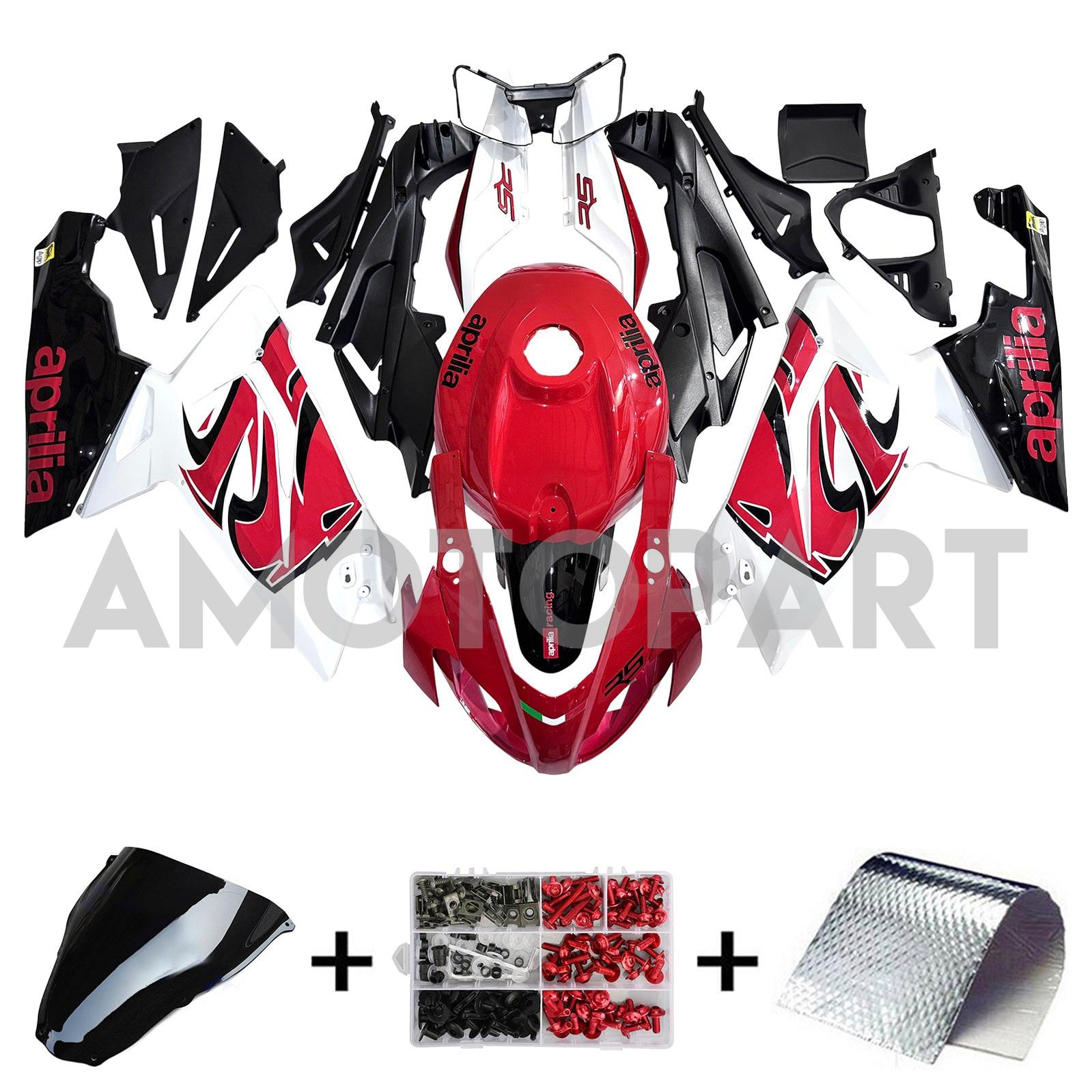 Amotopart Aprilia 2006-2011 RS125 Red&White Style4 Fairing Kit