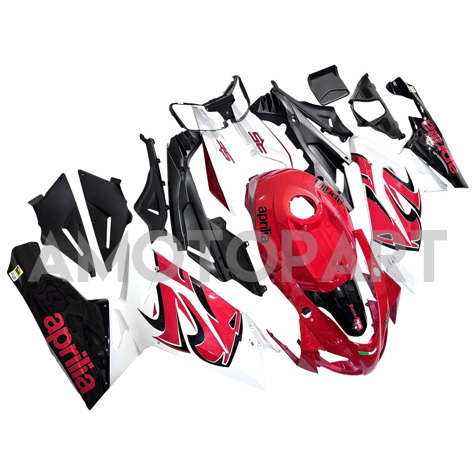 Amotopart Aprilia 2006-2011 RS125 Red&White Style4 Fairing Kit