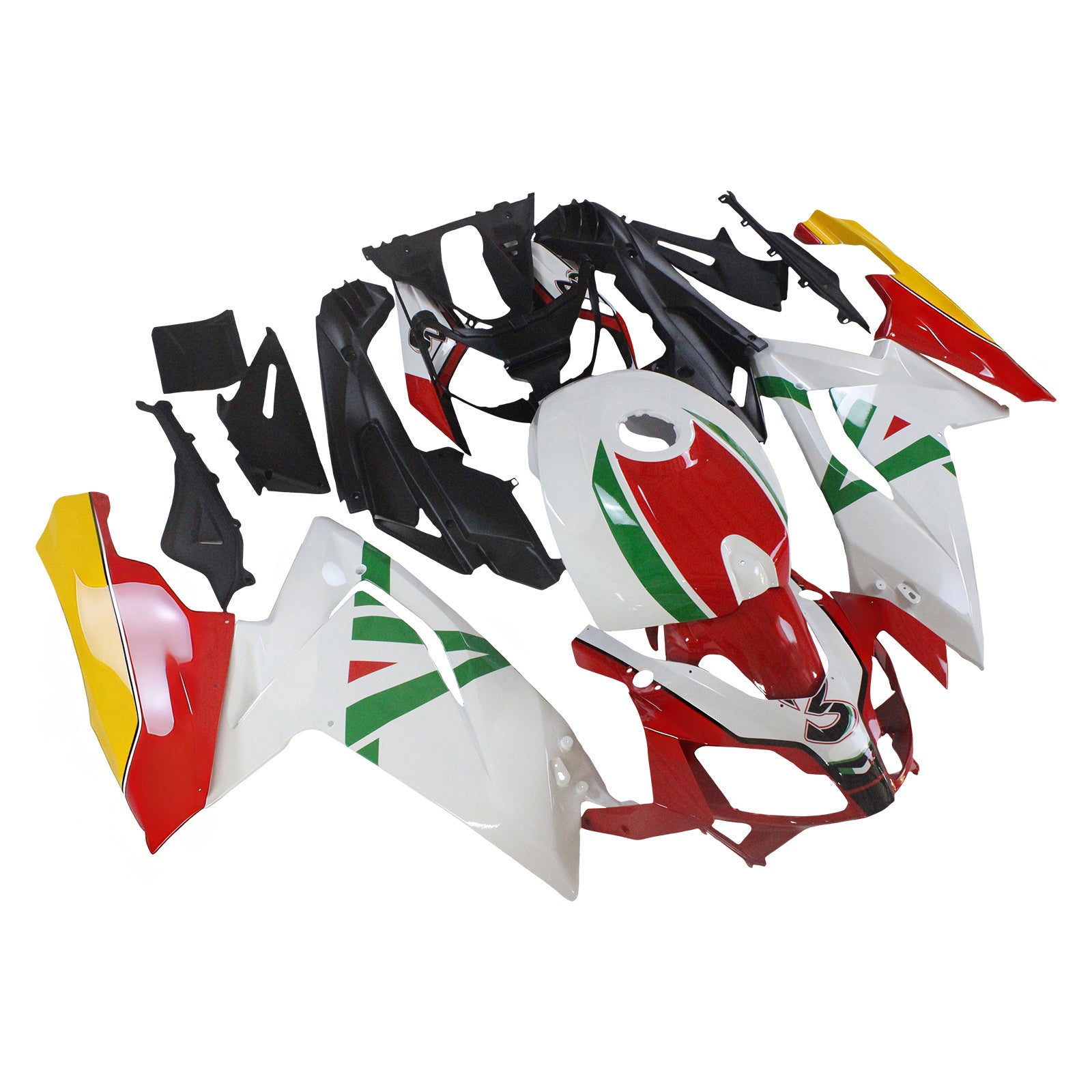 Amotopart Aprilia 2006-2011 RS125 Red&White Style8 Fairing Kit