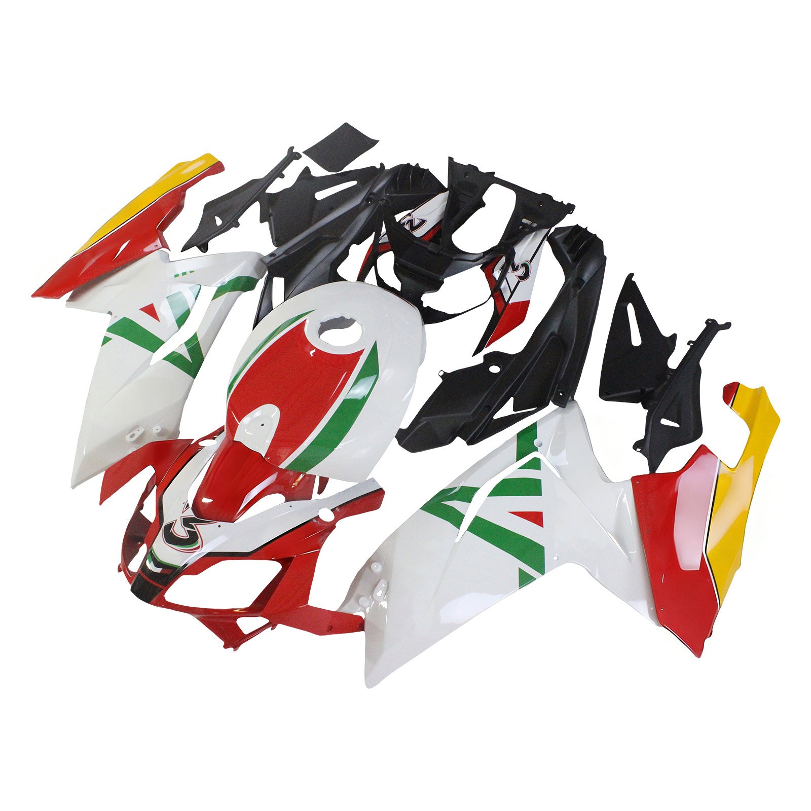 Amotopart Aprilia 2006-2011 RS125 Red&White Style8 Fairing Kit