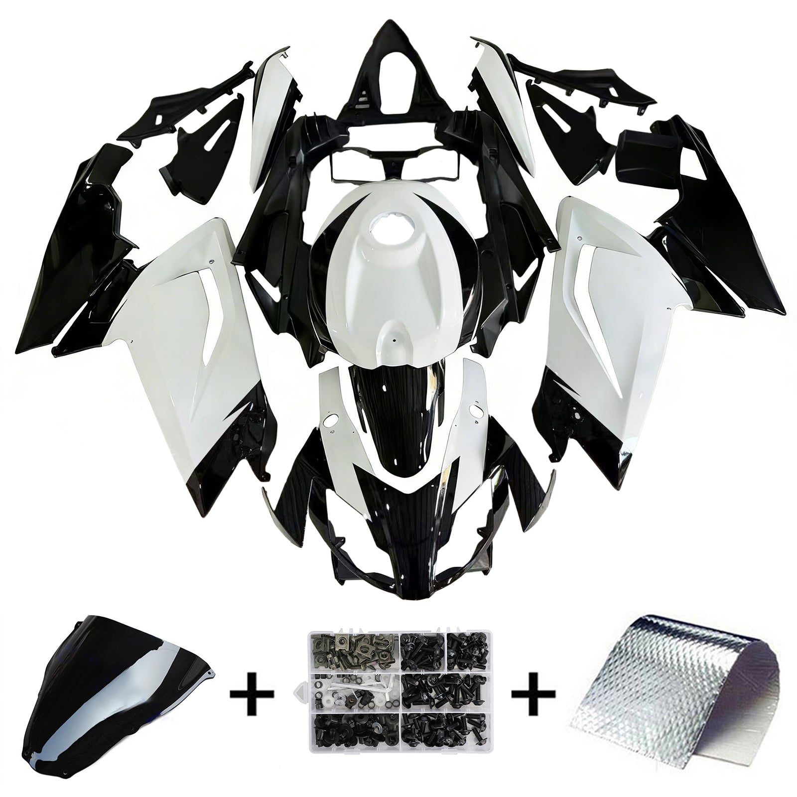 Amotopart Aprilia 2006-2011 RS125 White&Black Fairing Kit