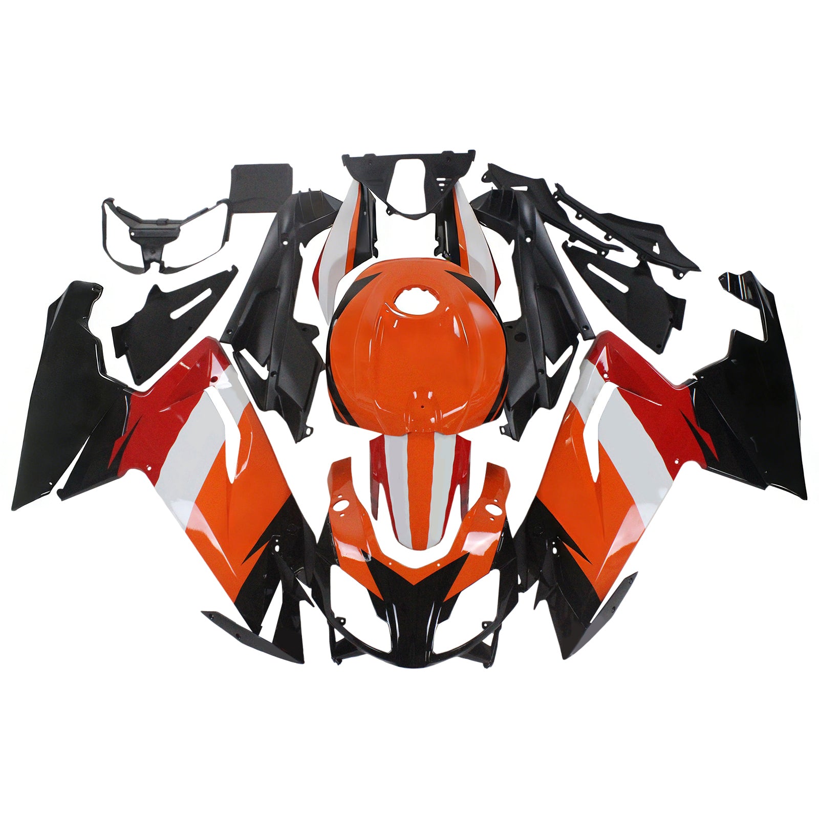 Amotopart Aprilia 2006-2011 RS125 Red&Orange Fairing Kit