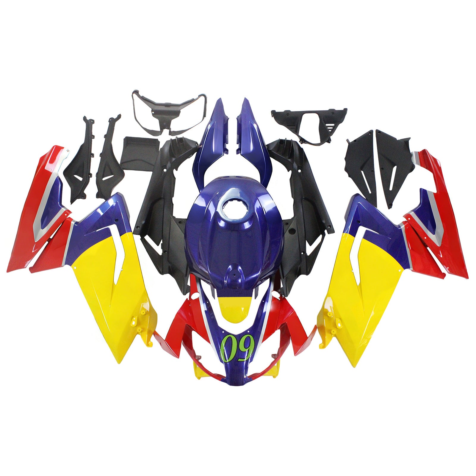 Amotopart 2006-2011 RS125 Red Blue Yellow Fairing Kit