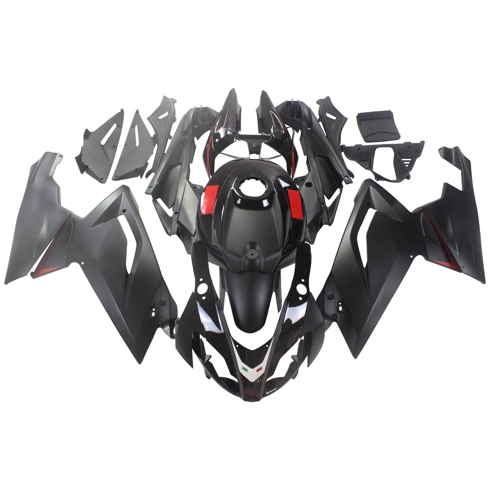 Amotopart Aprilia 2006-2011 RS125 Plain Black Fairing Kit