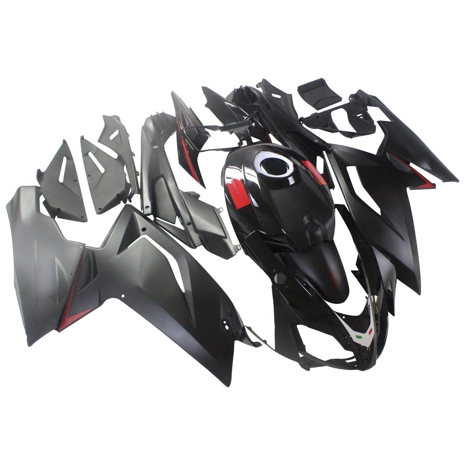 Amotopart Aprilia 2006-2011 RS125 Plain Black Fairing Kit