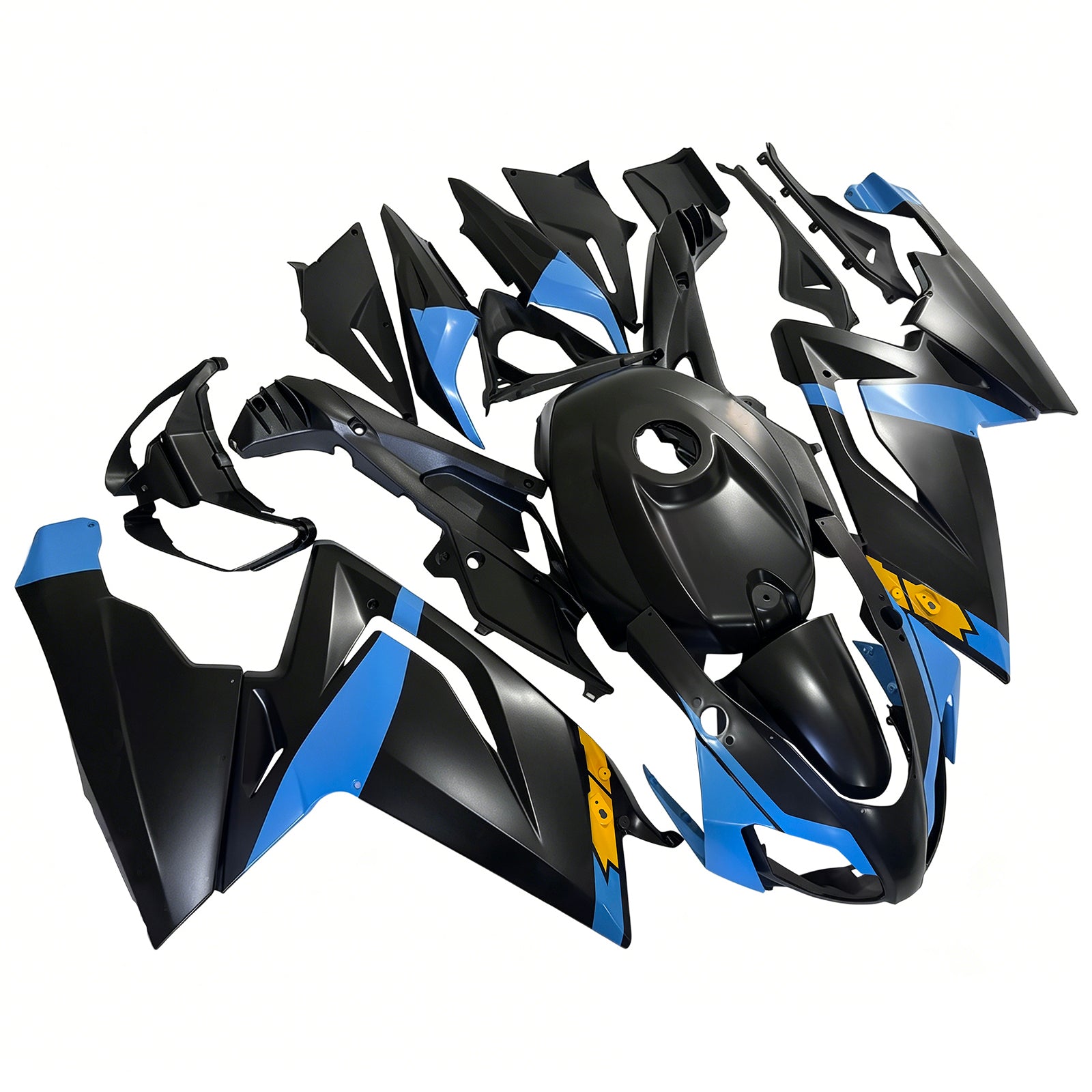 Amotopart 2006-2011 RS125 Aprilia Blue&Black Style4 Fairing Kit